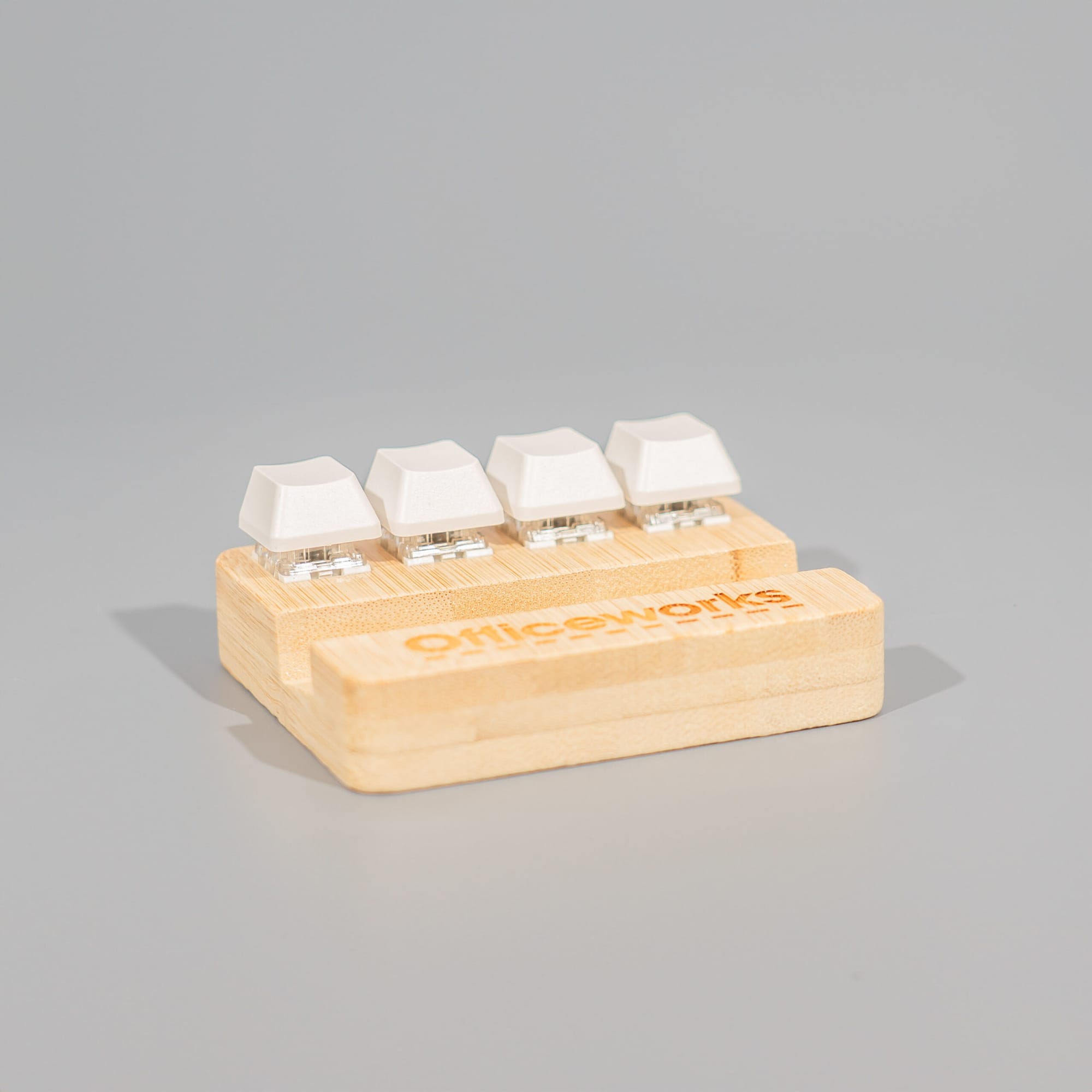 Alternative view of Bamboo Stand Holder Key Pressing Stress Reliever