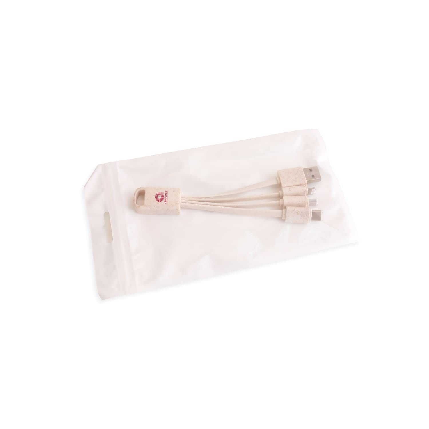 Wheat Straw Charging Cable - Square Shape B - PCBA106 Image 