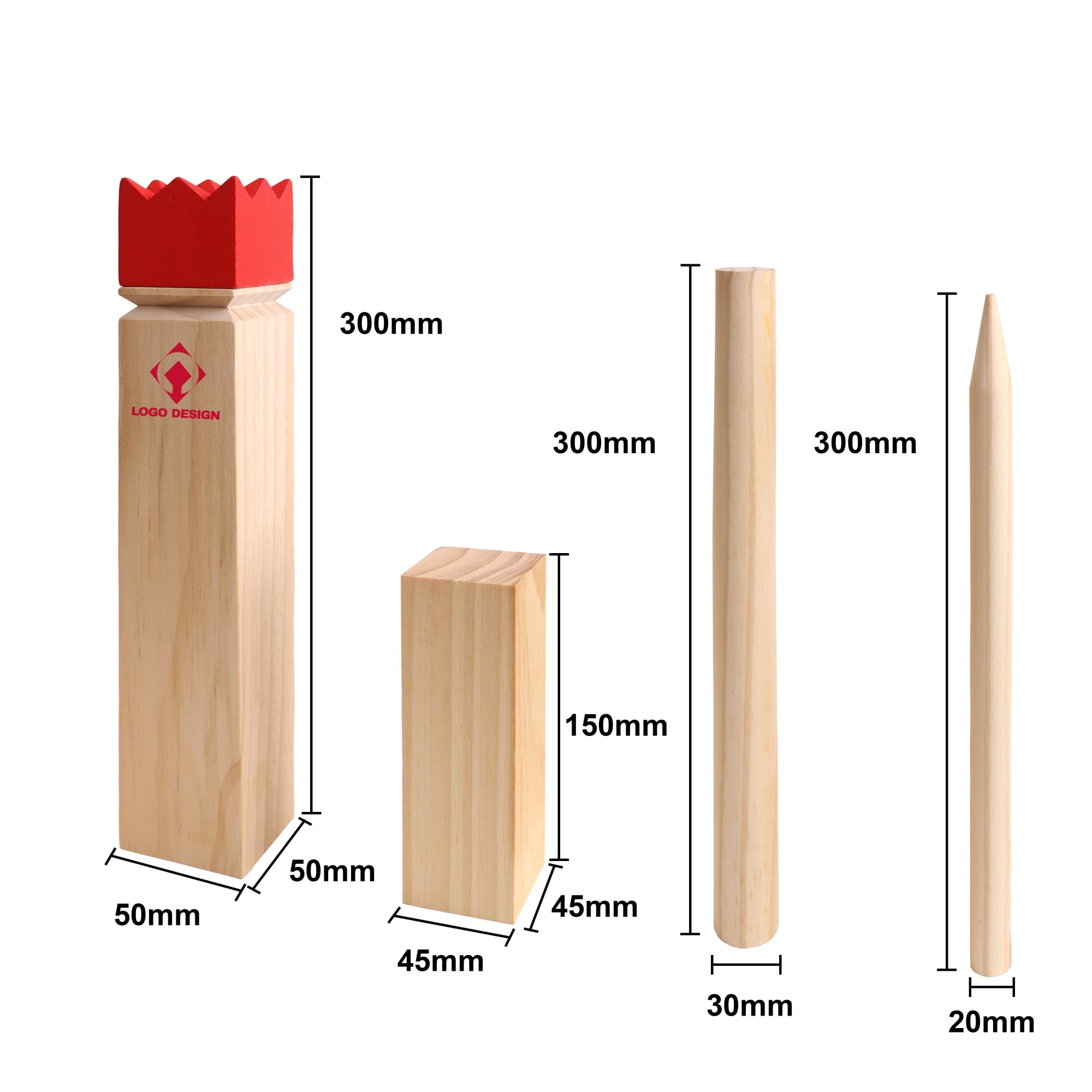 Premium Wooden Kubb Set - PCH521 Image