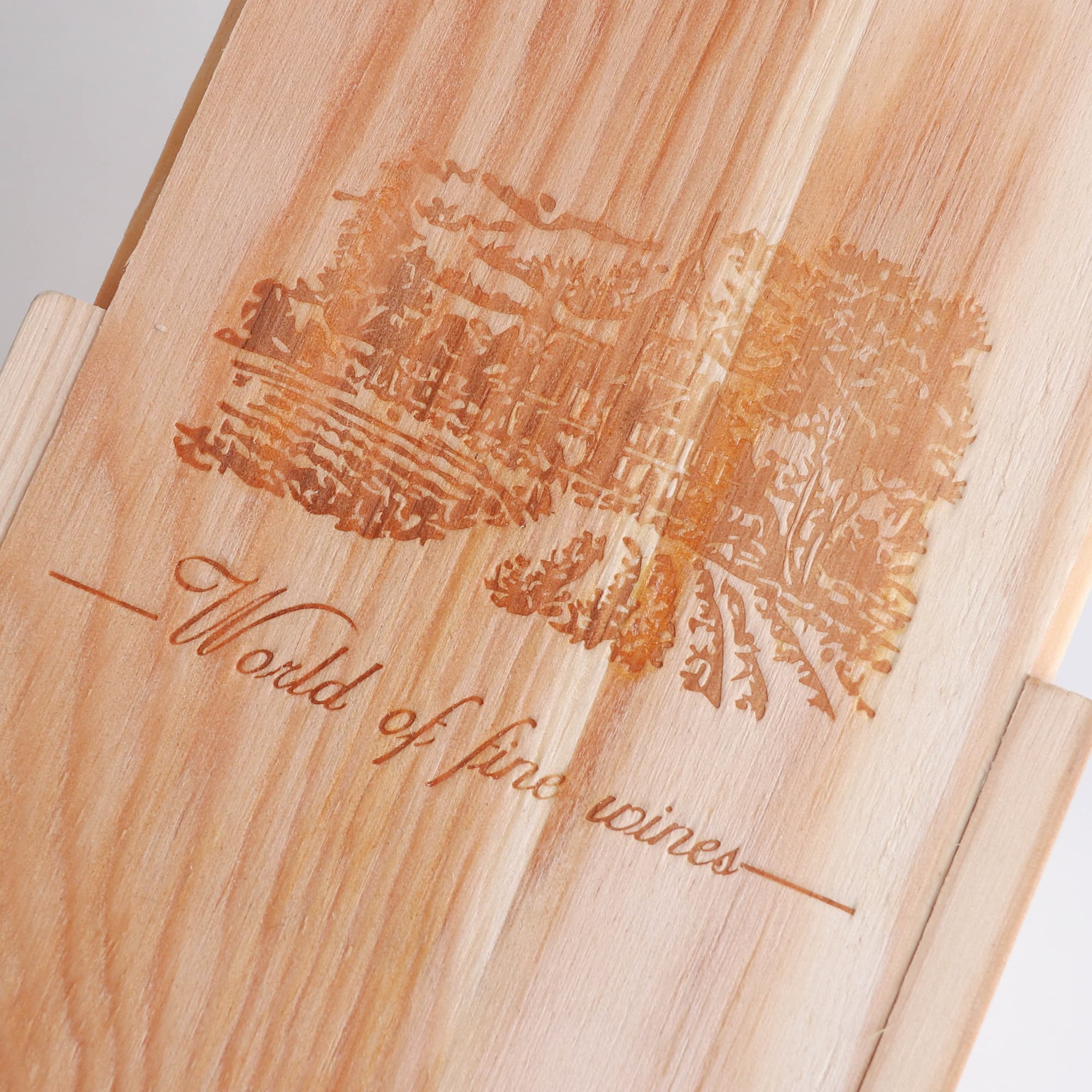 Single Bottle Wooden Wine Box - PCPB560 Image