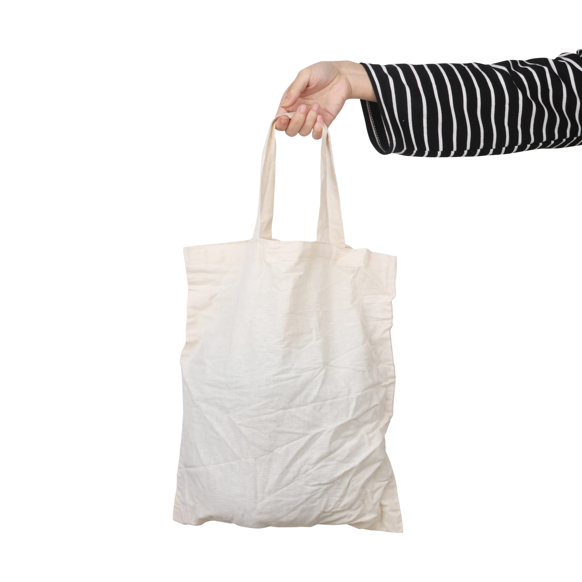 140gsm Short Handle Calico Bag