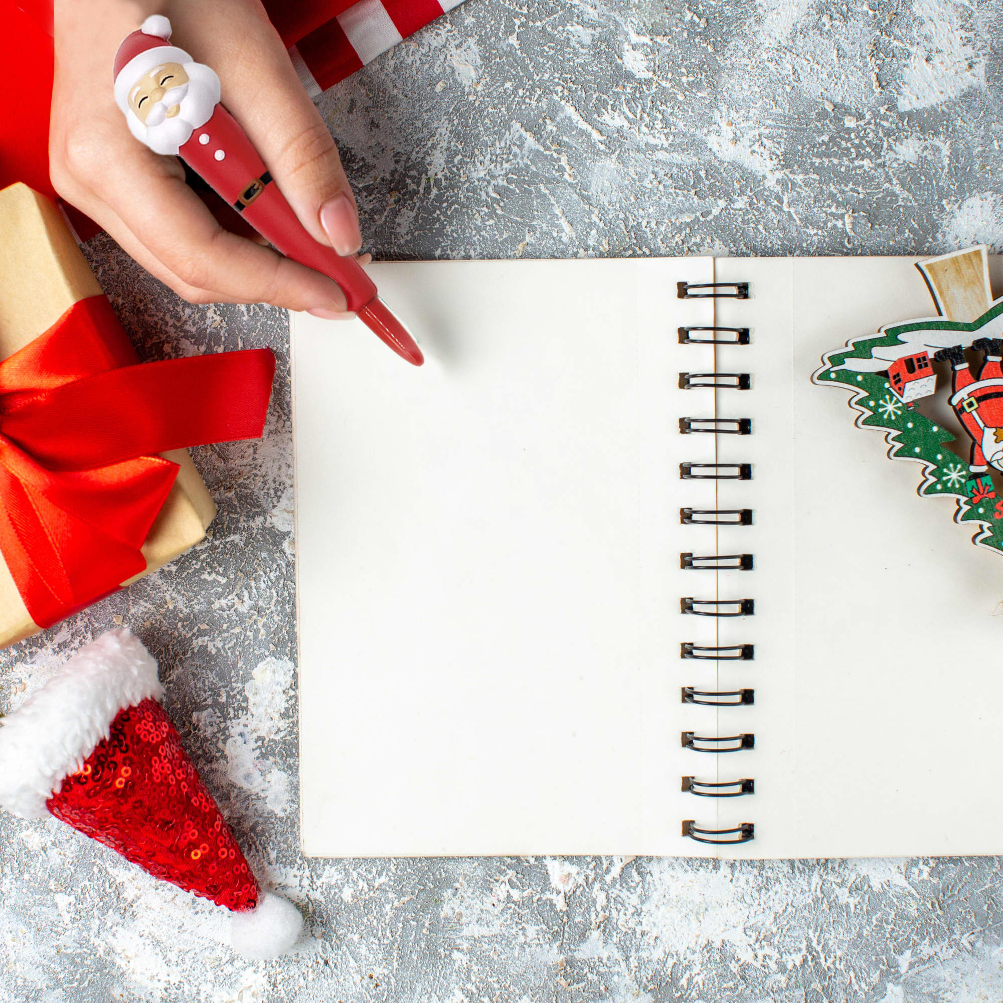 Pen with Santa Stress Reliever - PXR195 Image 