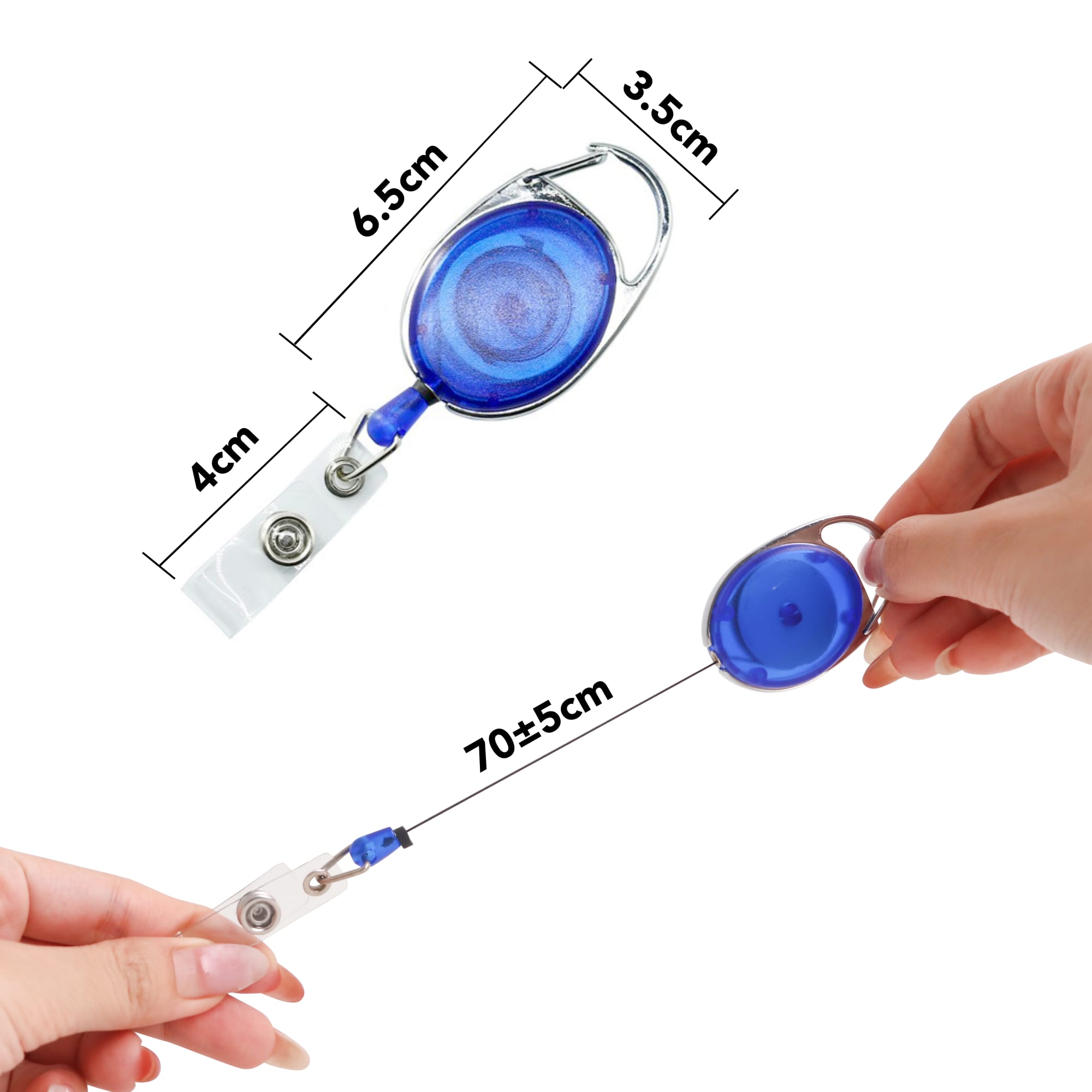 Retractable Oval Card Holder - PCH667 Image