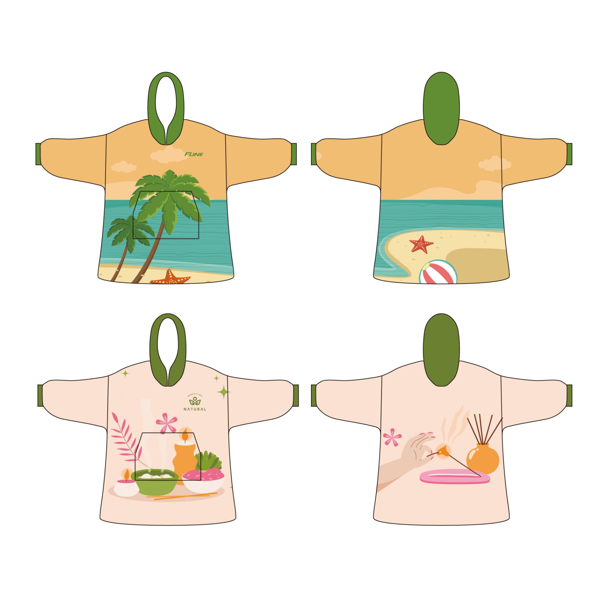 Unisex 100%Polyester Sublimated Wearable Blanket with Absorbent Lining - PCC062 Image 