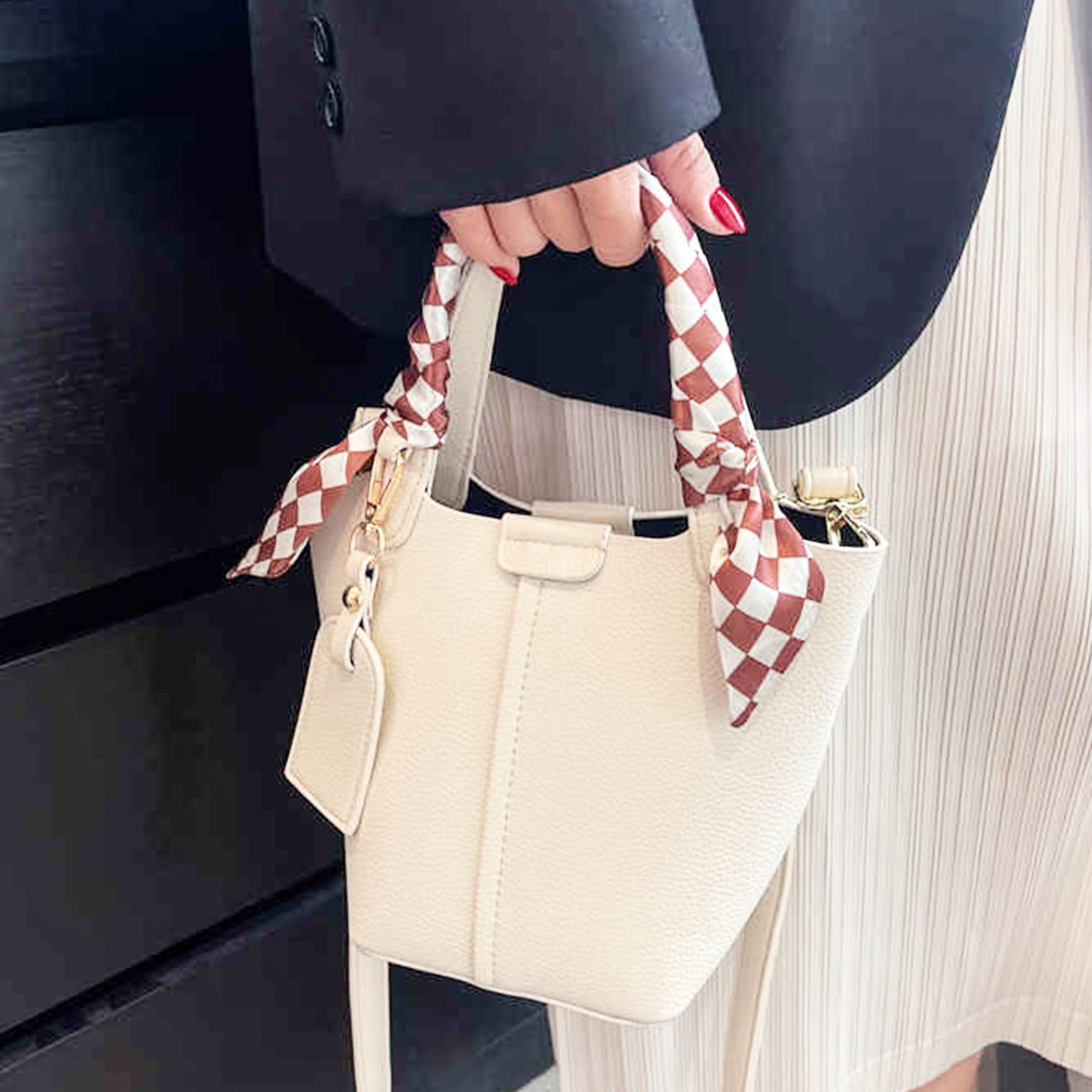 Silk Satin Chiffon Scarf - PCH831 Image