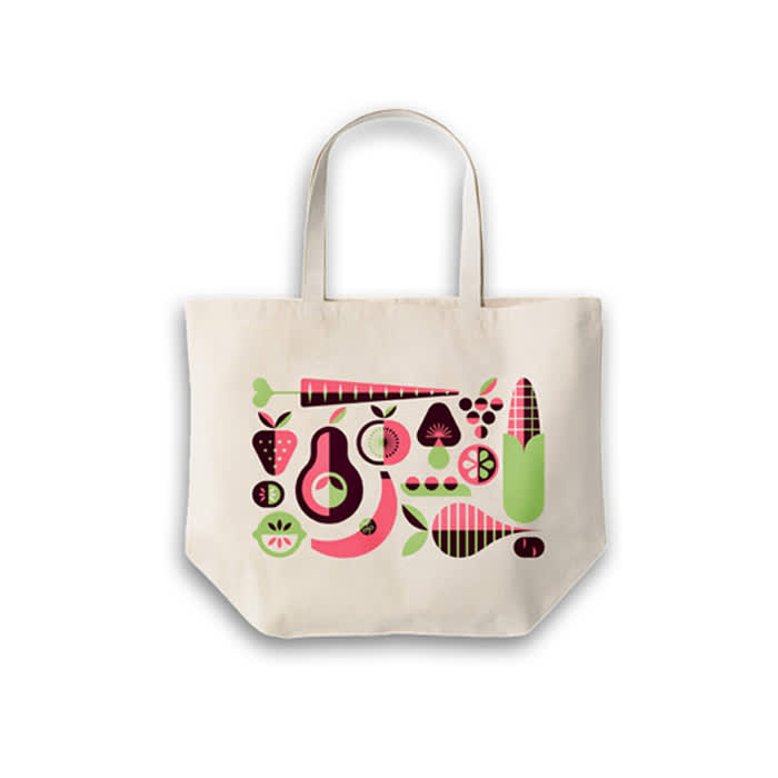 140gsm Short Handle Calico Bag with Gusset