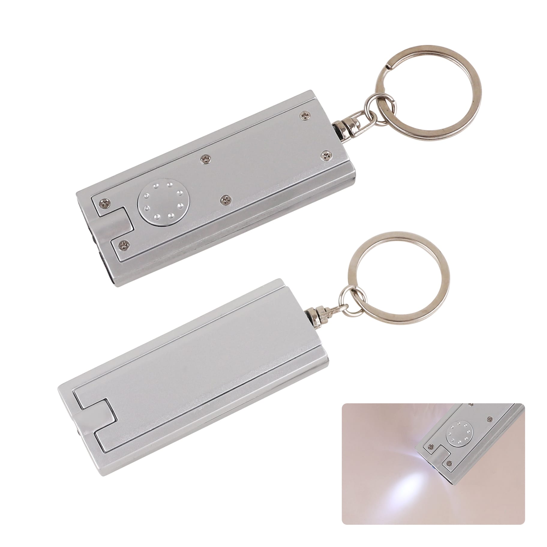 Rectangle LED Keyring - PCH663 Image 