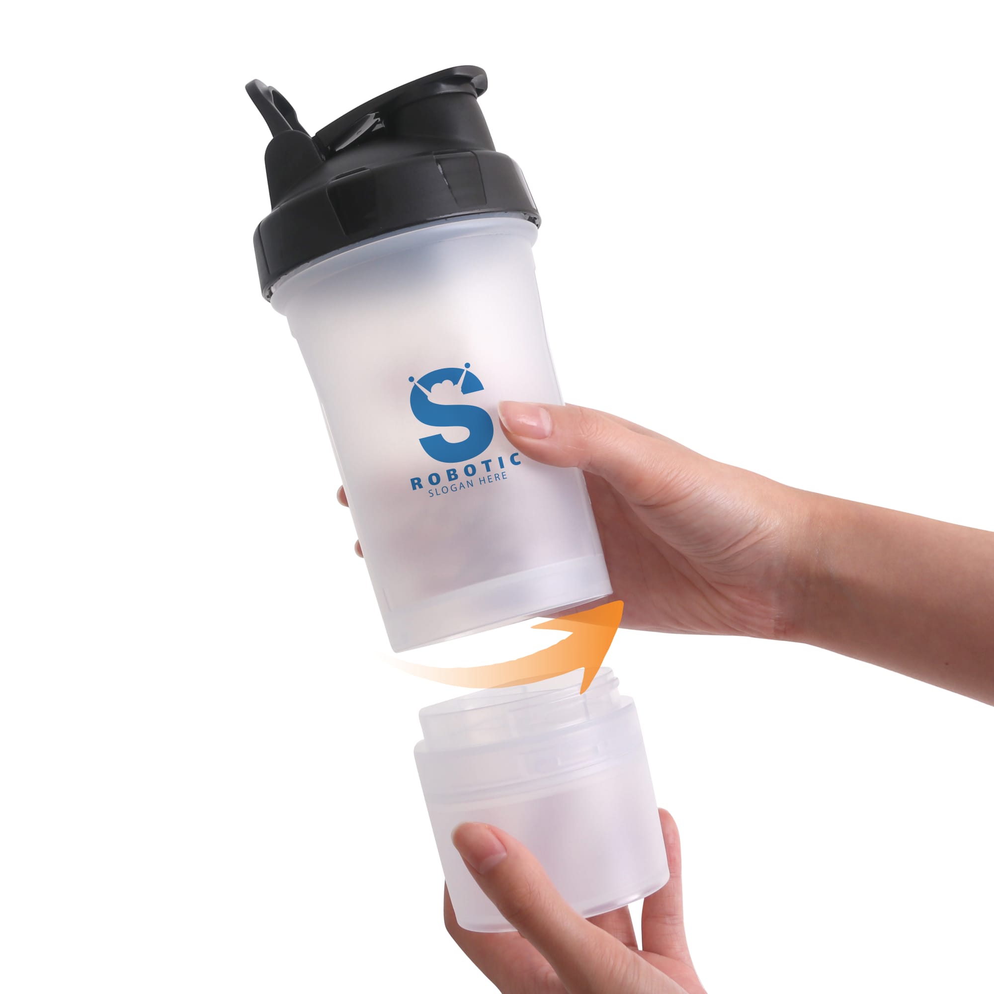 500ml 3 in 1 Fitness Protein Shaker Bottle - PXD274 Image