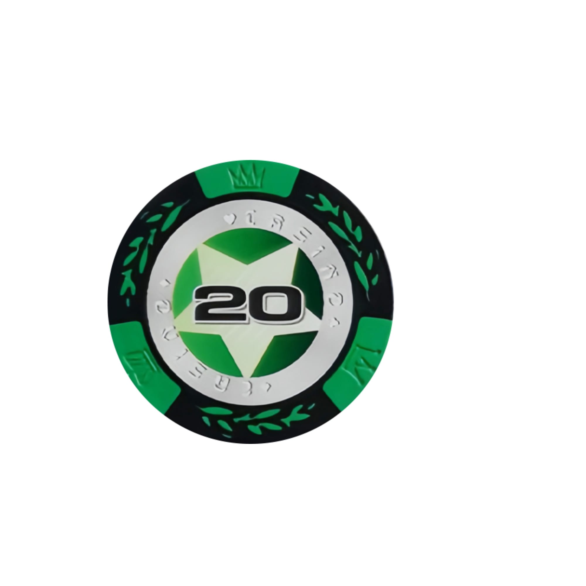 Alternative view of Wheat stalk Clay Poker Chips