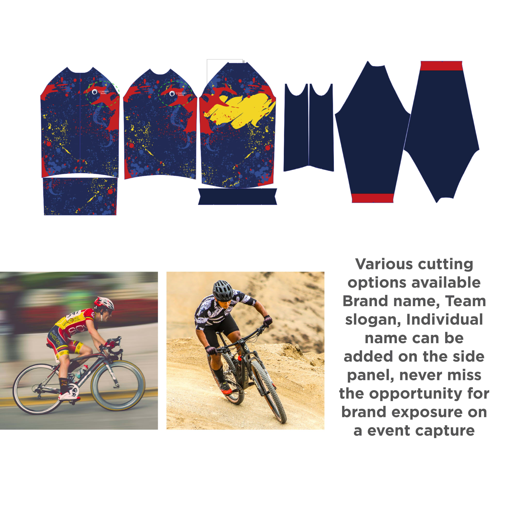 Men's Sublimated Long Sleeve Cycling Jersey - PCC026 Image