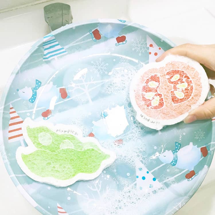 Custom Expandable Dishwashing Sponge