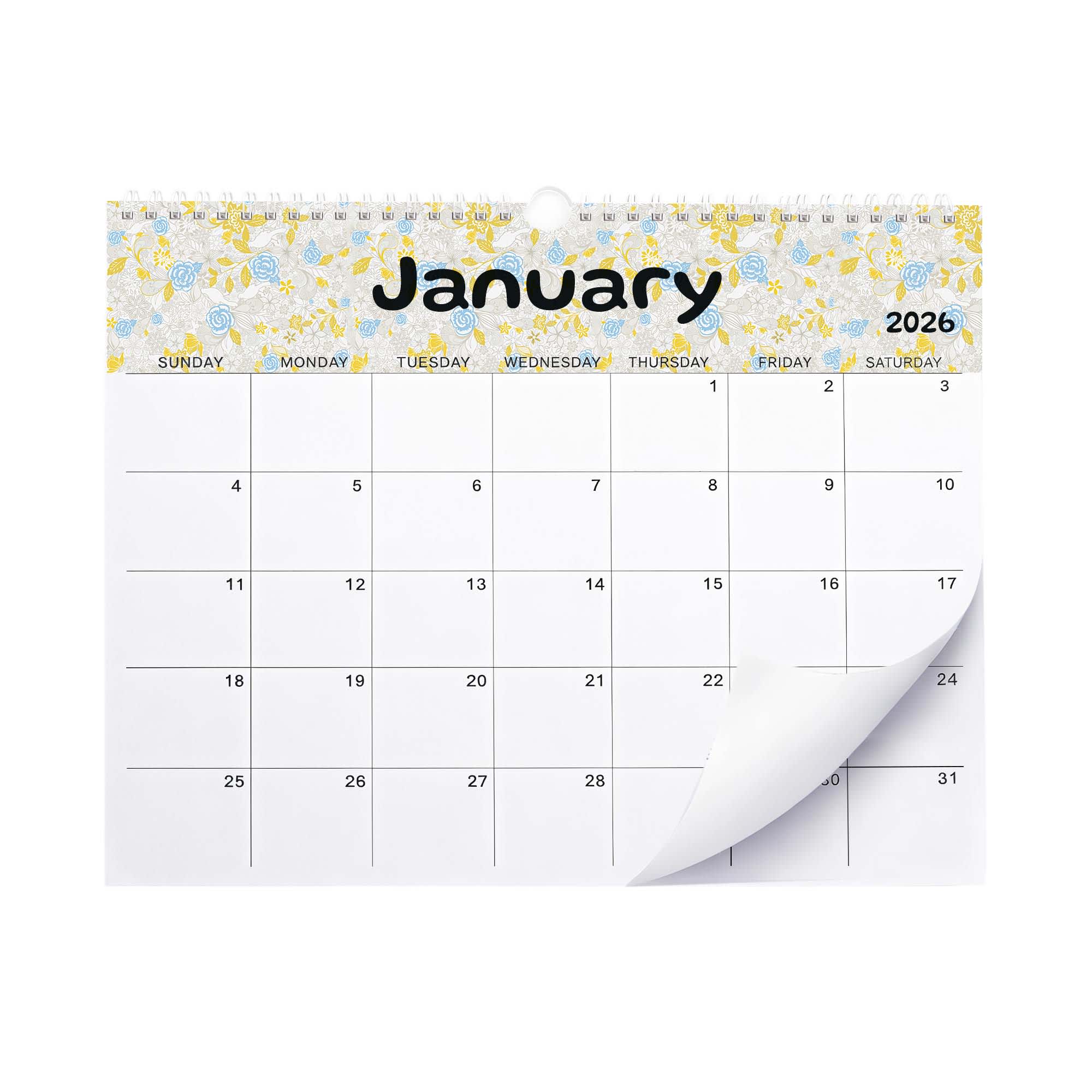Horizontal Wall Calendar