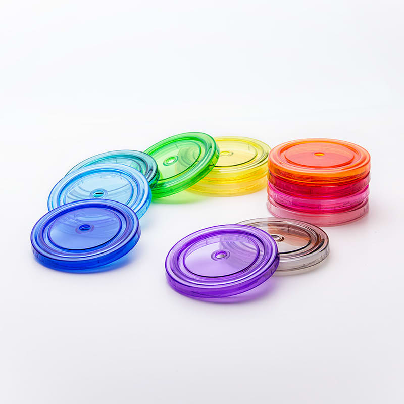 16oz Plastic Cups with Lids & Straws - PXD276 Image 
