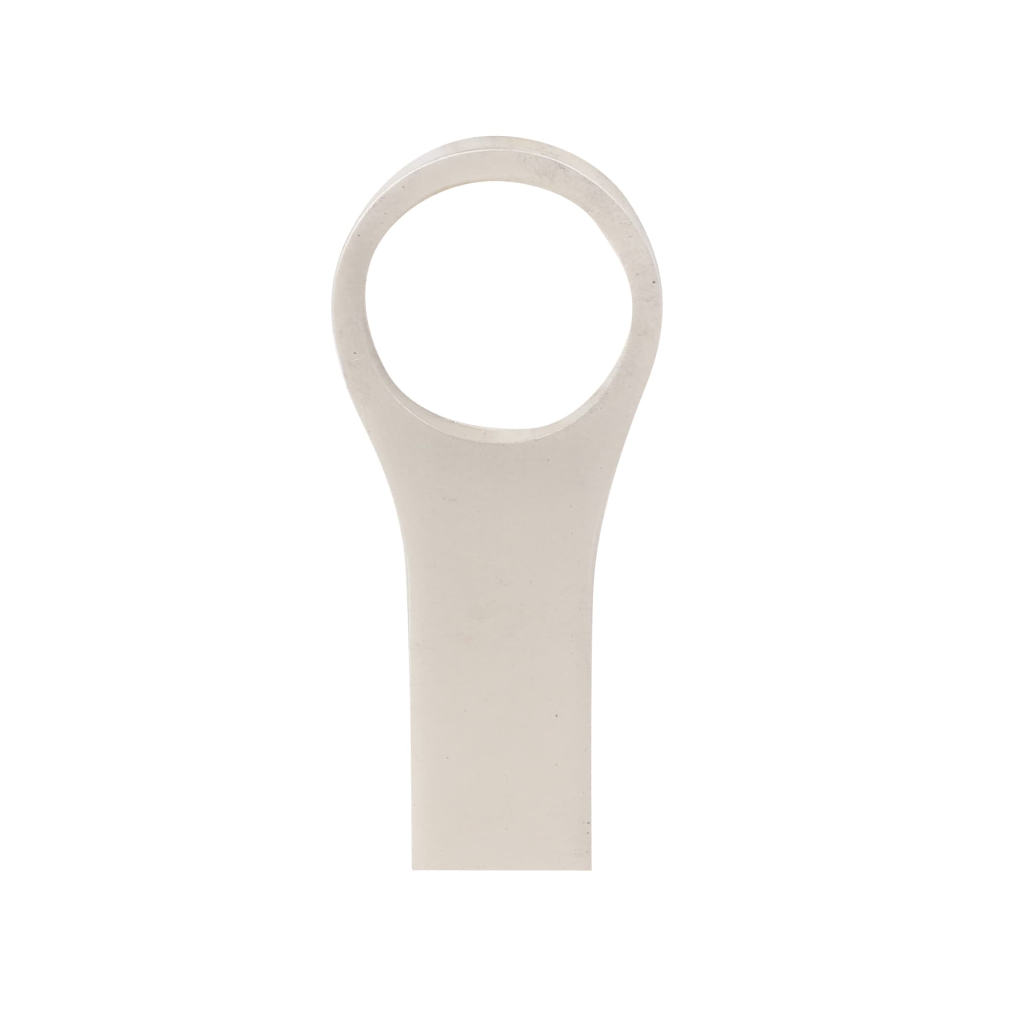 A white Active USB flash drive with a looped design, featuring a simple, minimalist structure and a logo.