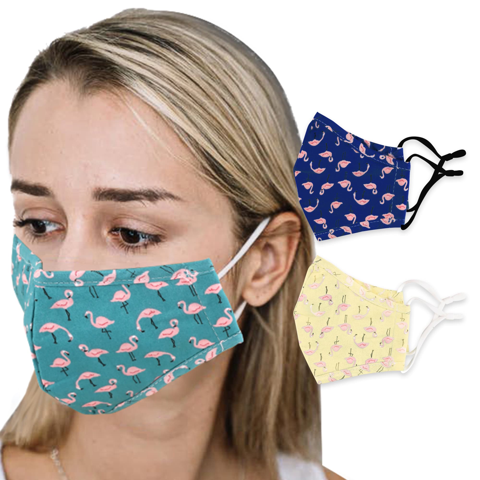 4-Ply Fabric Stylish Pattern Reusable Face Mask - 6 designs available - PCA063 Image 