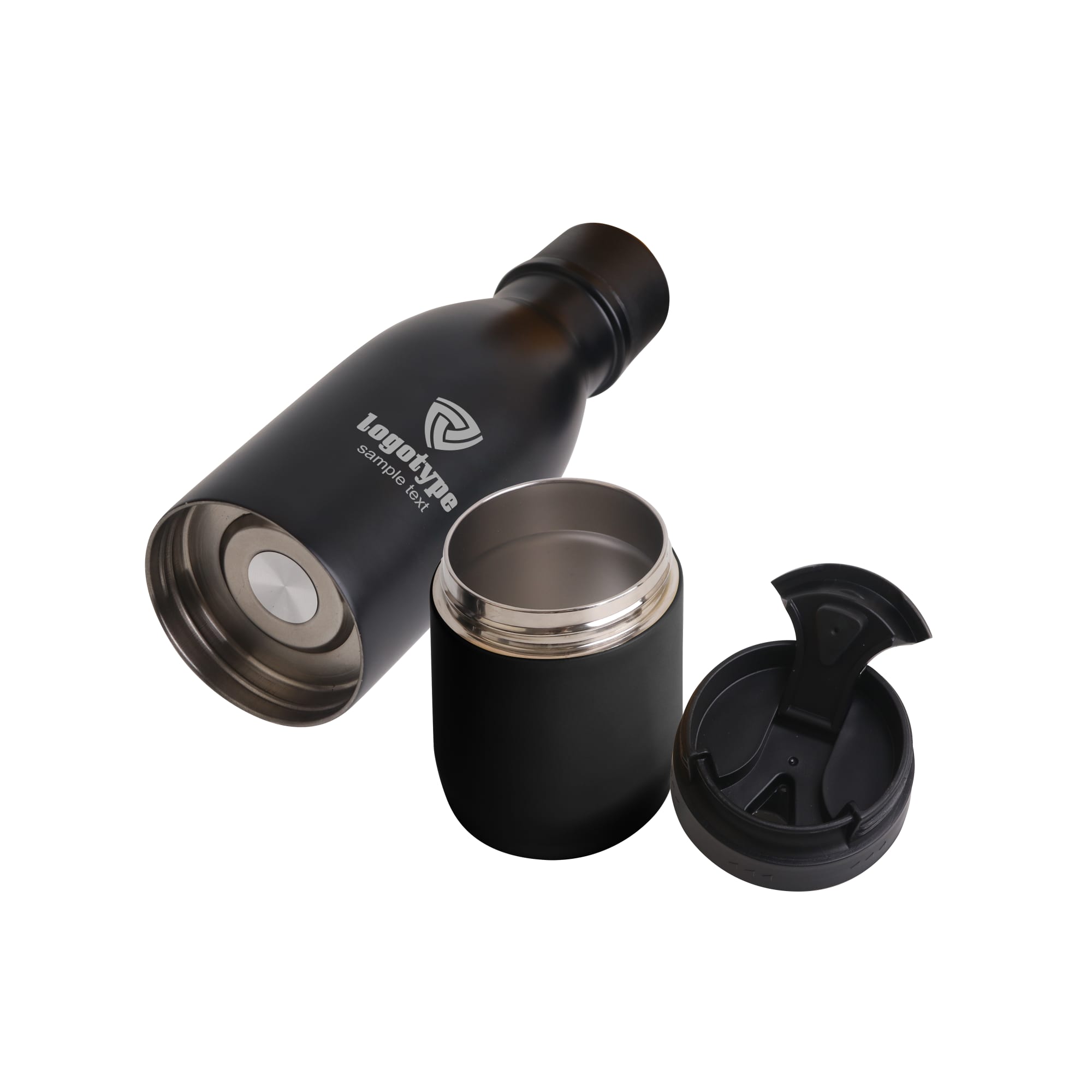 2 in 1 Stainless Vacuum Flask - PXD035 Image 