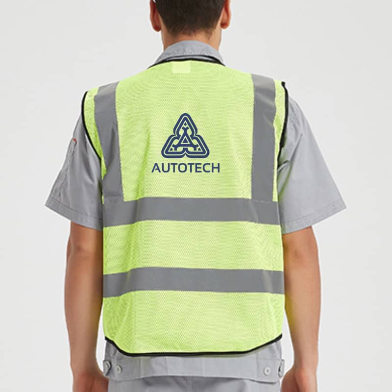 Unisex Adults Hi-Vis Vest With Reflective Tapes and Functional Pockets - PCCH041 Image 