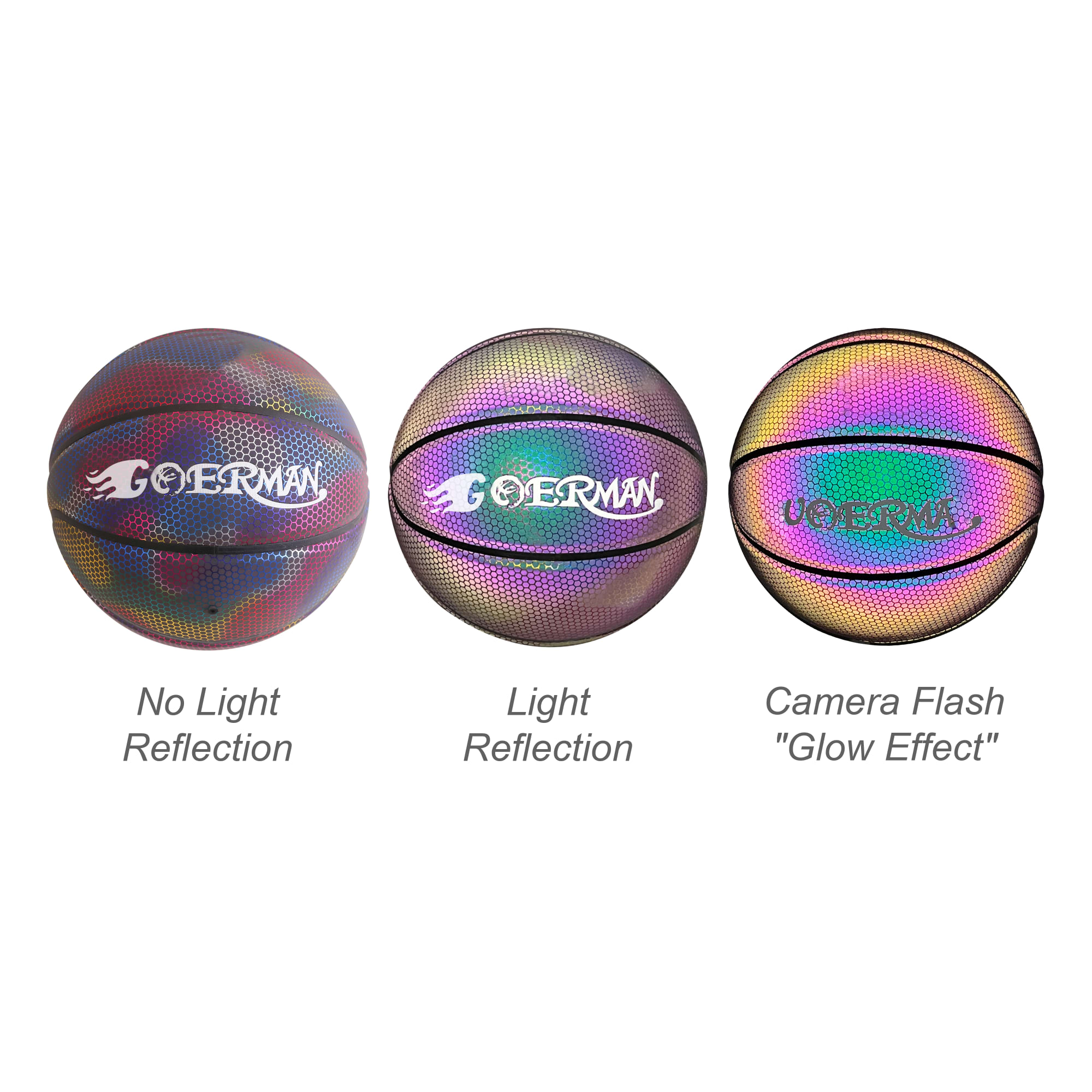 Holographic Glowing Basketball - PCH892 Image 