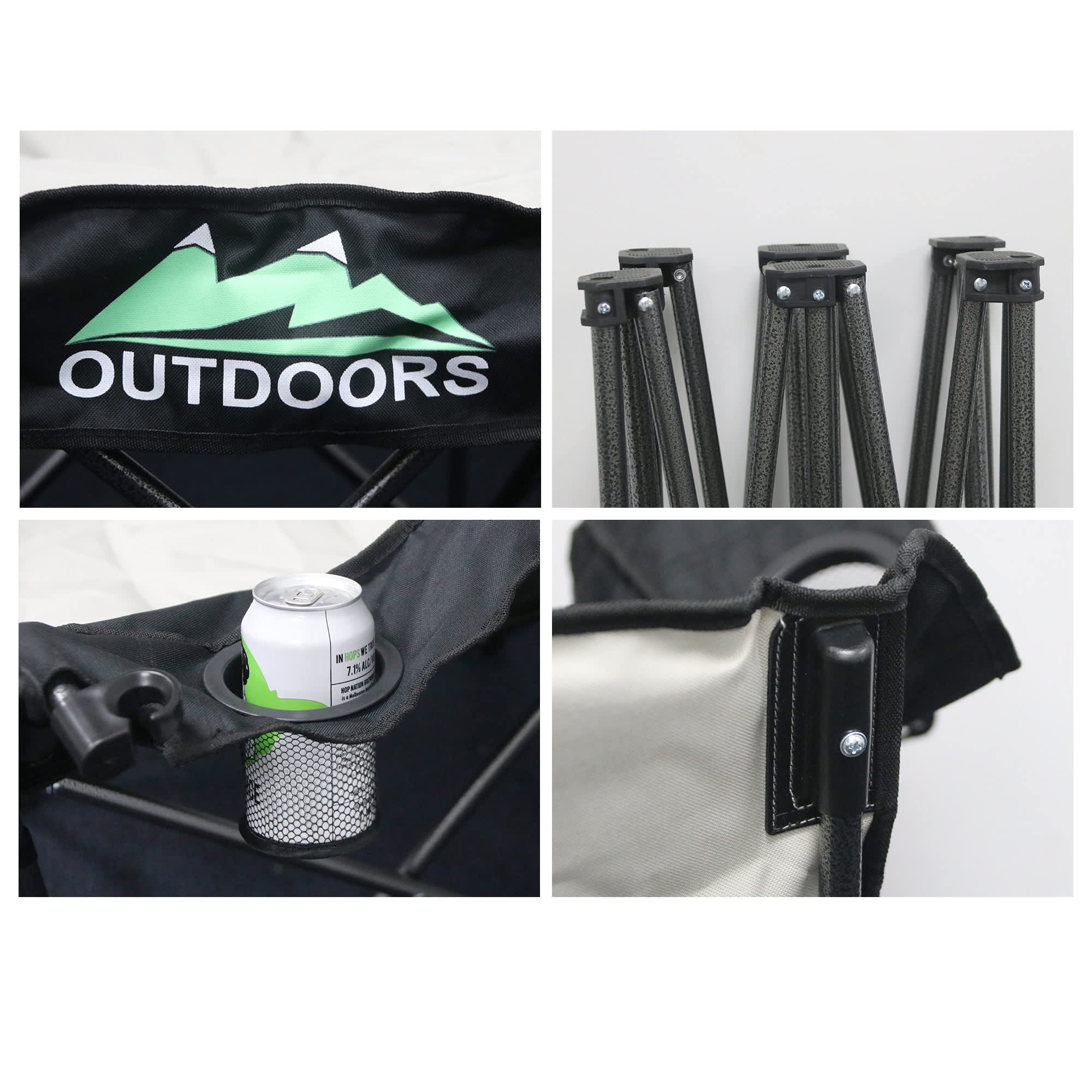 Double Foldable Portable Camping Chair