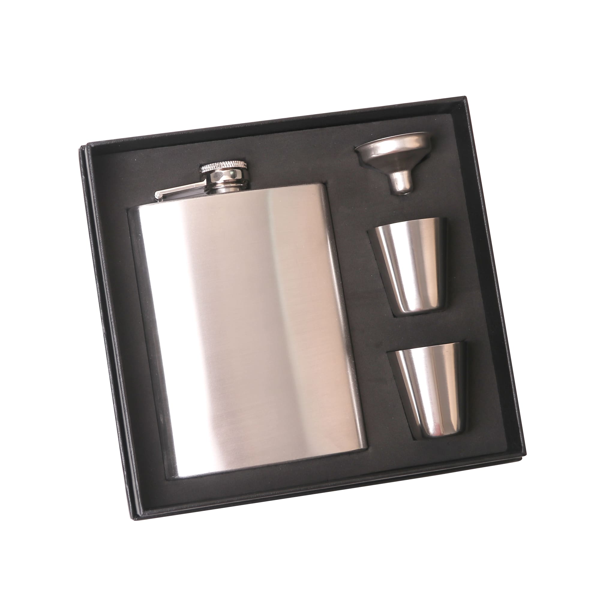 Alternative view of 8 OZ Stainless Steel Hip Flask Set