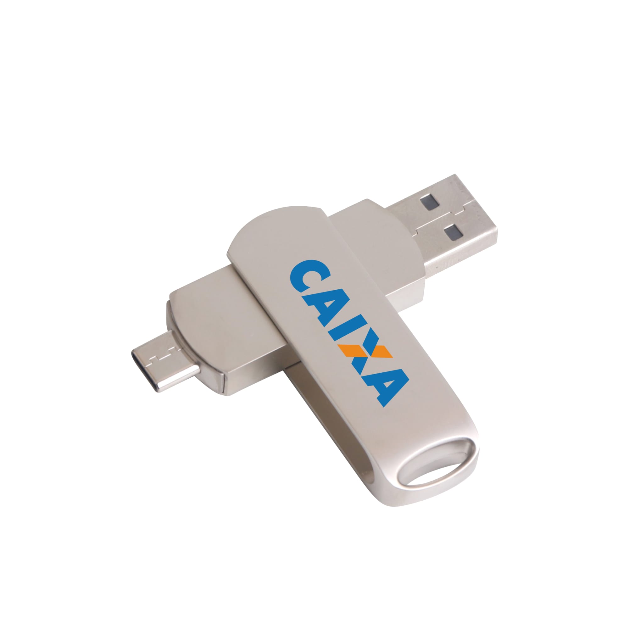 Double-end Swivel Type C Flash Drive - PCU957 Image 