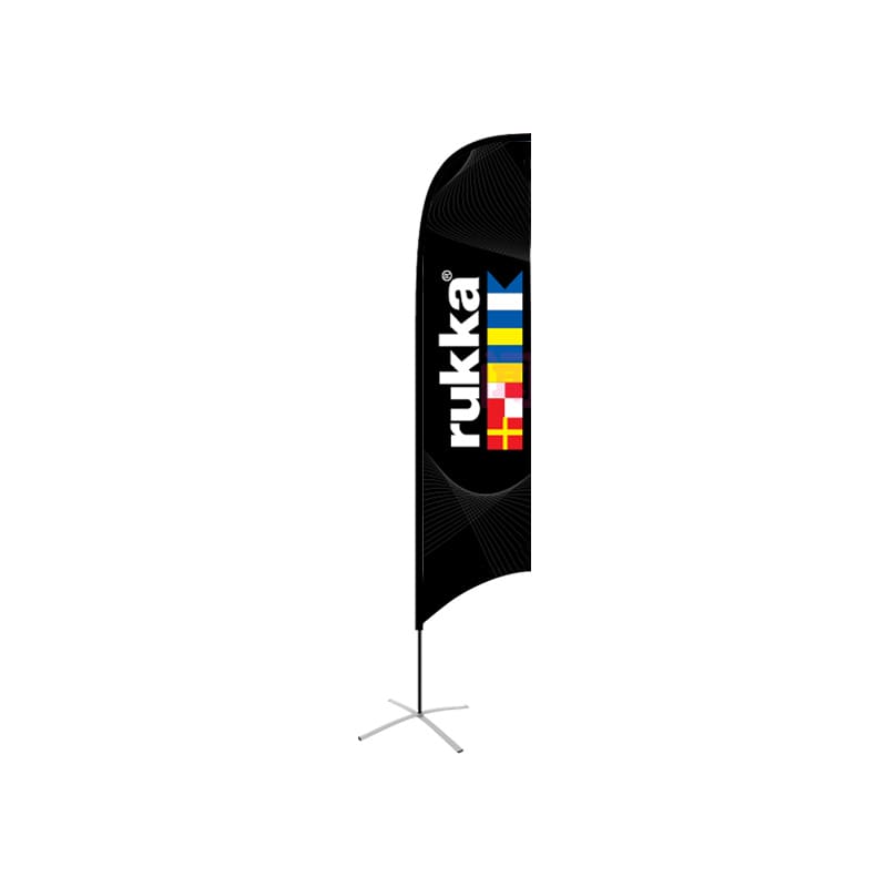 Small(65.3*200cm) Concave Feather Banners 9ft