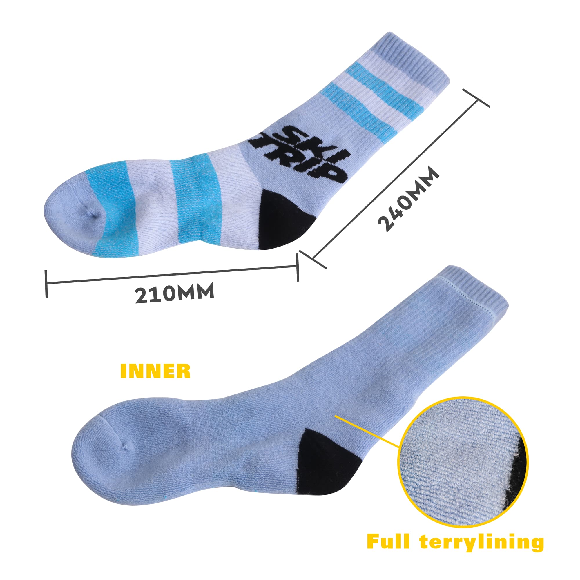 Crew Custom Pattern Merino Wool Socks - PCH579 Image