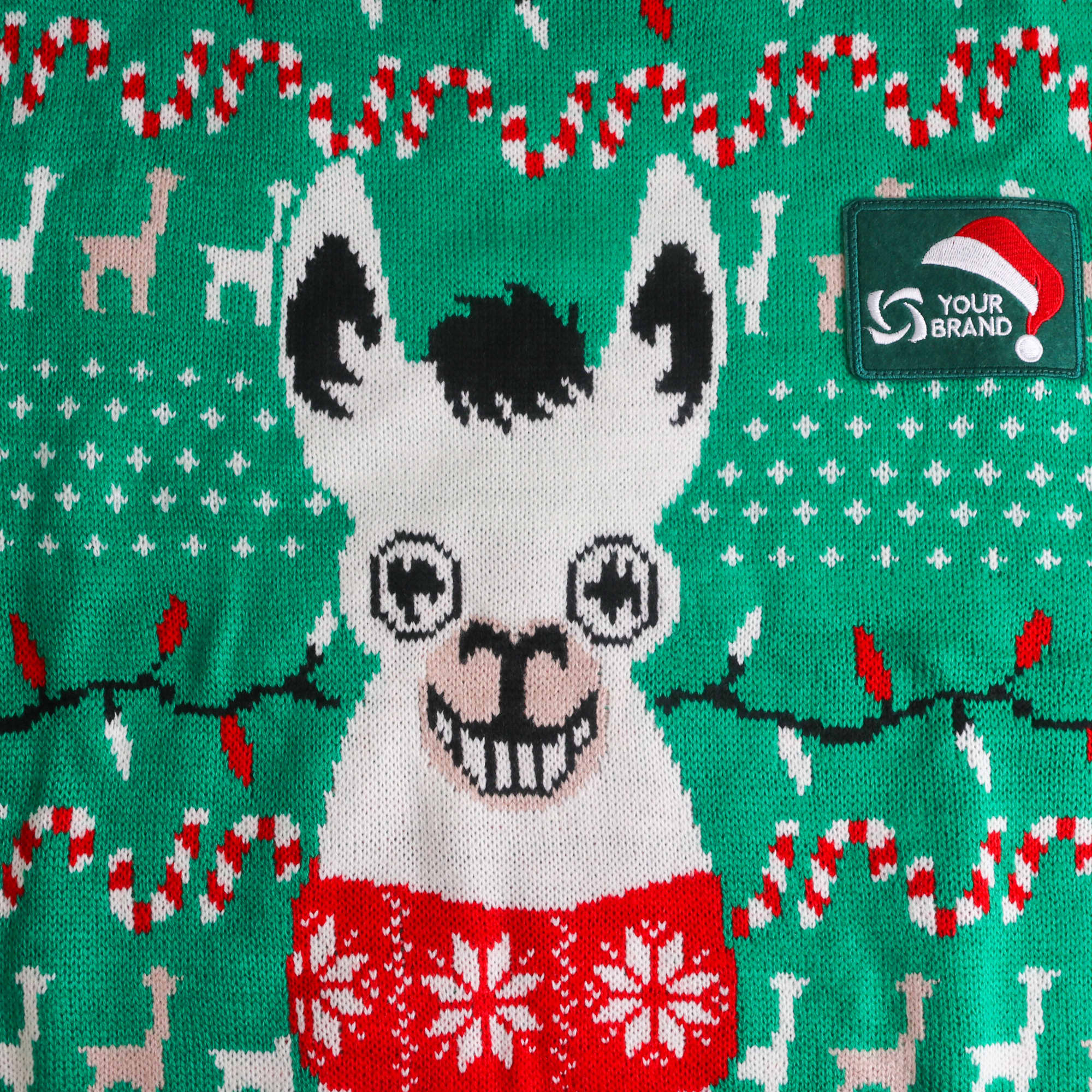 Unisex Acrylic Jacquard Christmas Jumper with Donkey - PCC522 Image