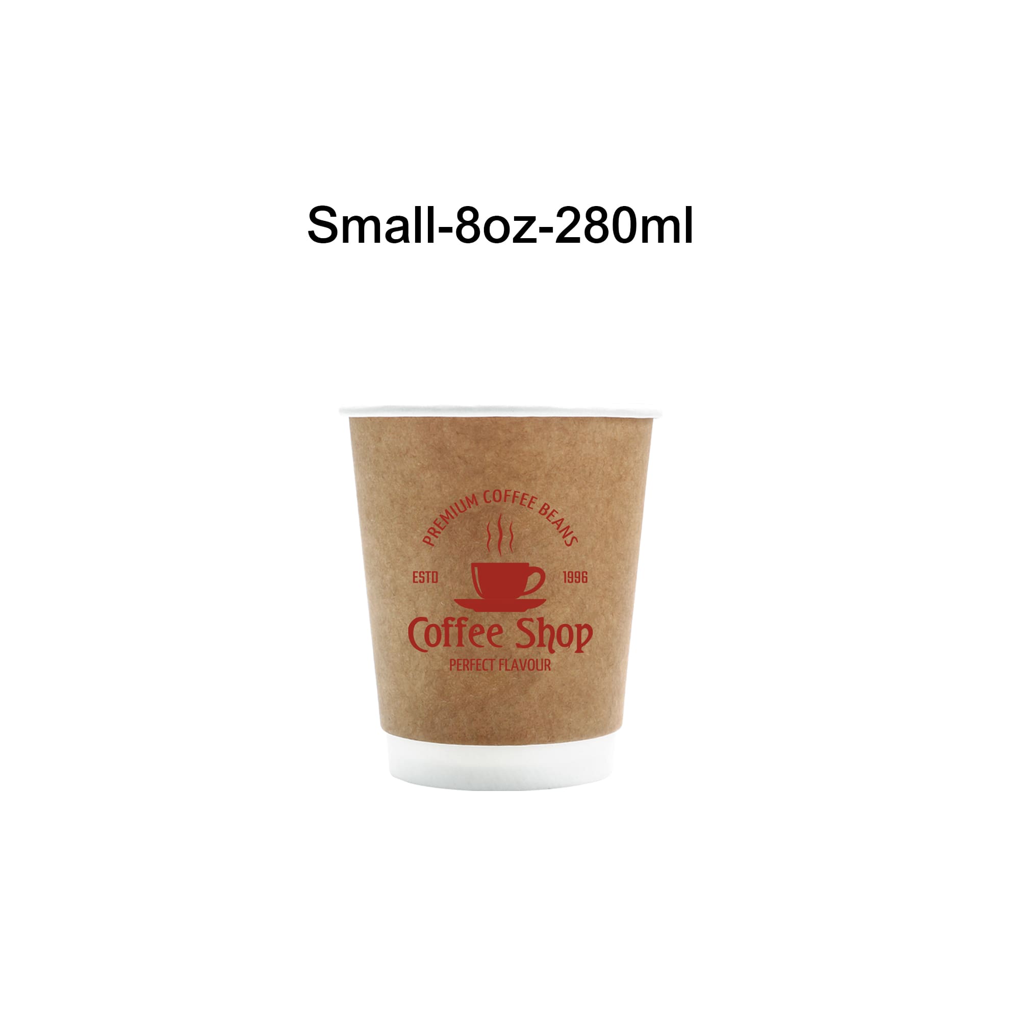 Home Compostable Aqueous Double Wall Kraft Paper Cups - Image 2
