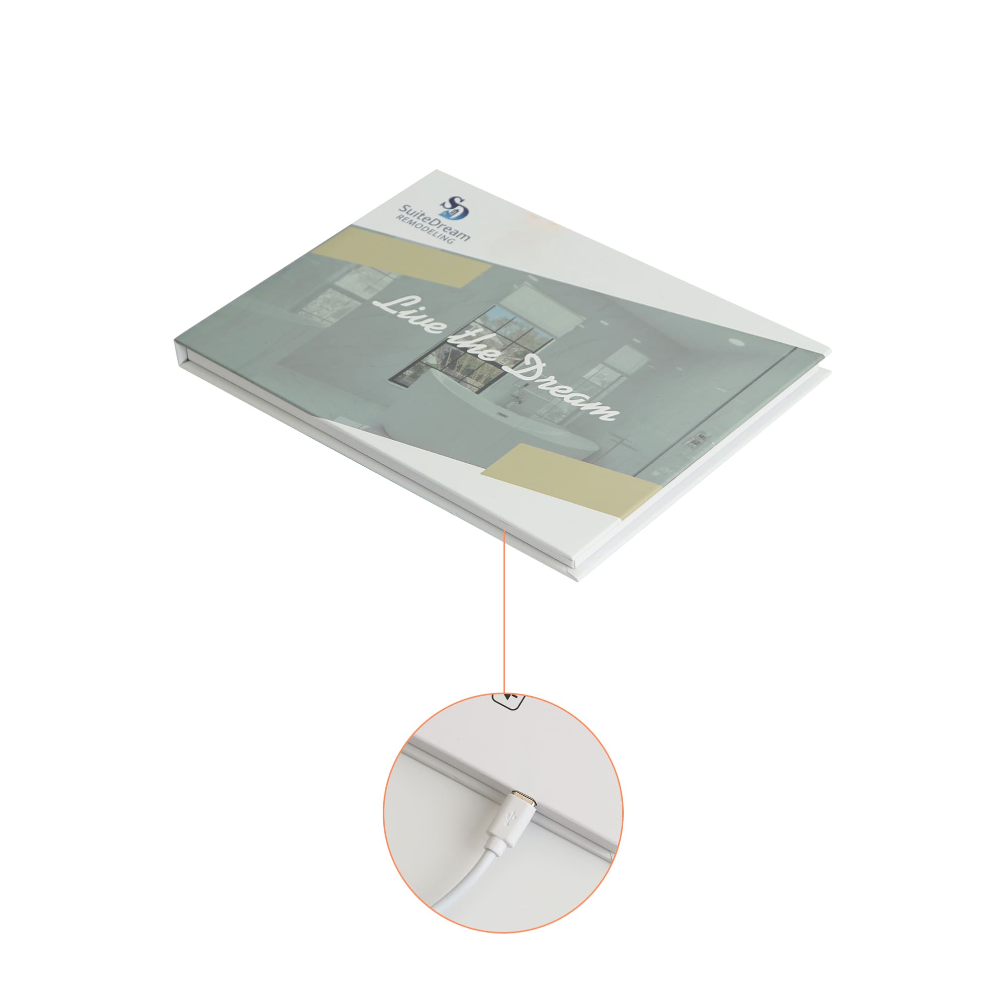 Alternative view of 7inch LCD Video Brochure
