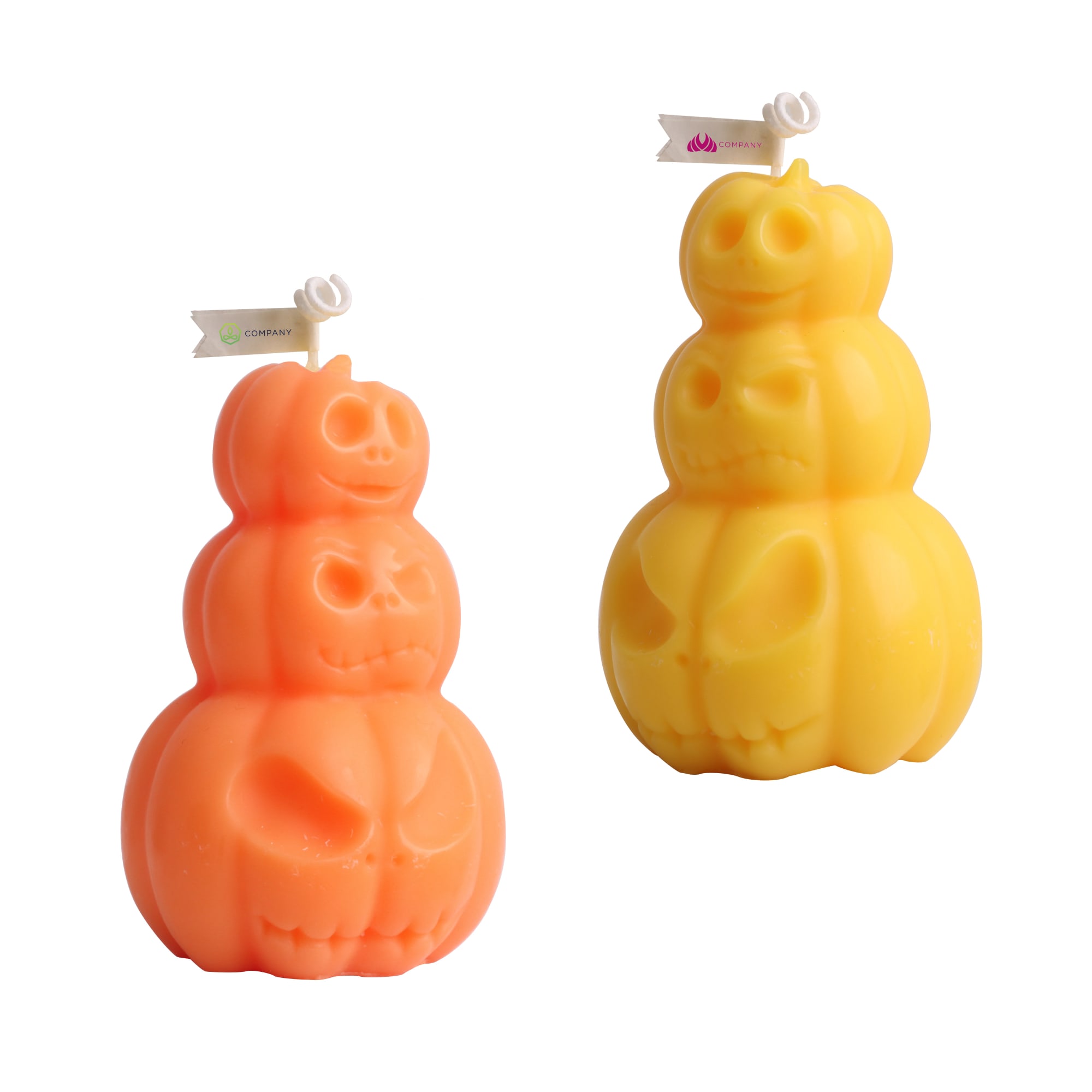 Triple Pumpkin Shape Candles - PCHC011 Image 