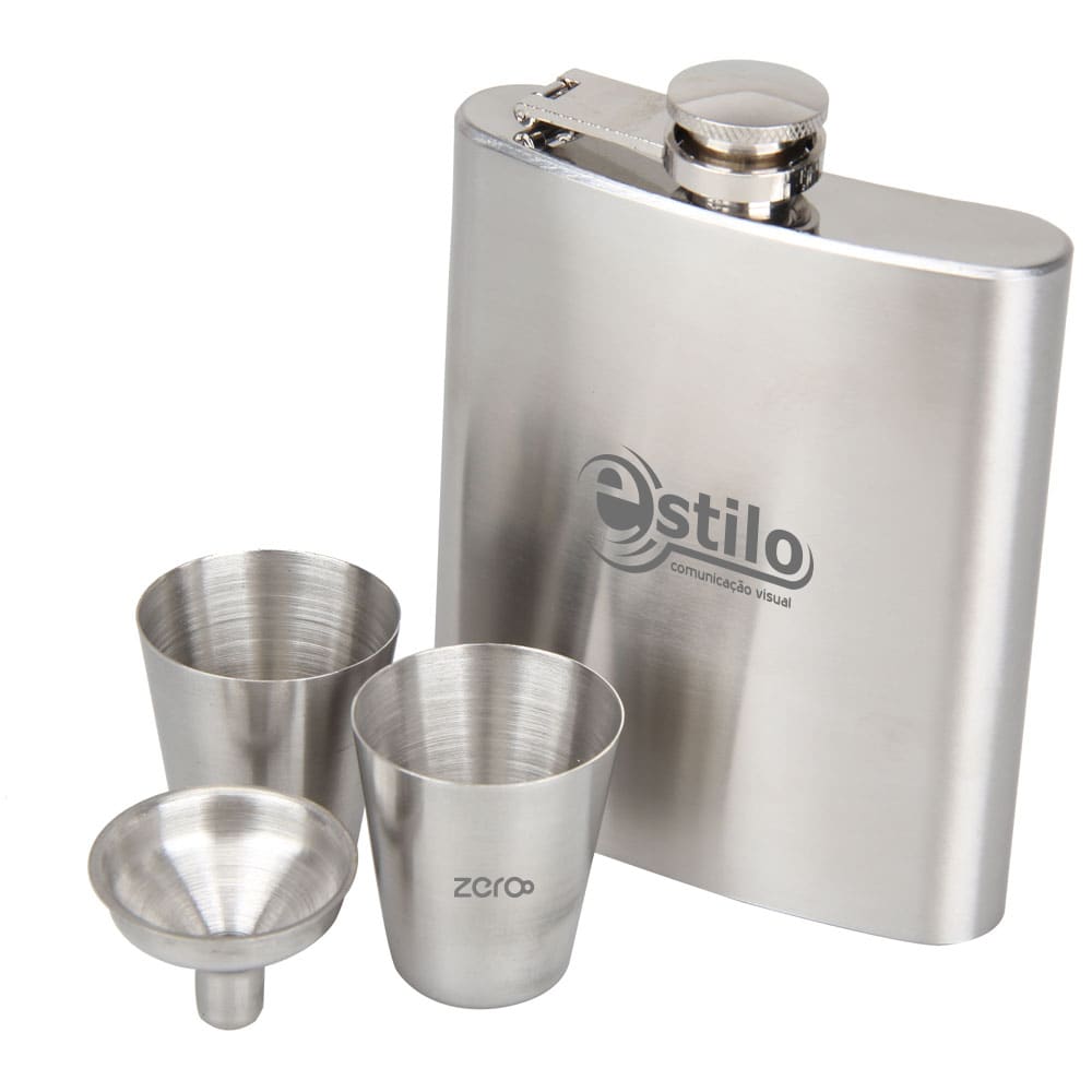 Stainless Steel Hip Flask Set - PCH735 Image