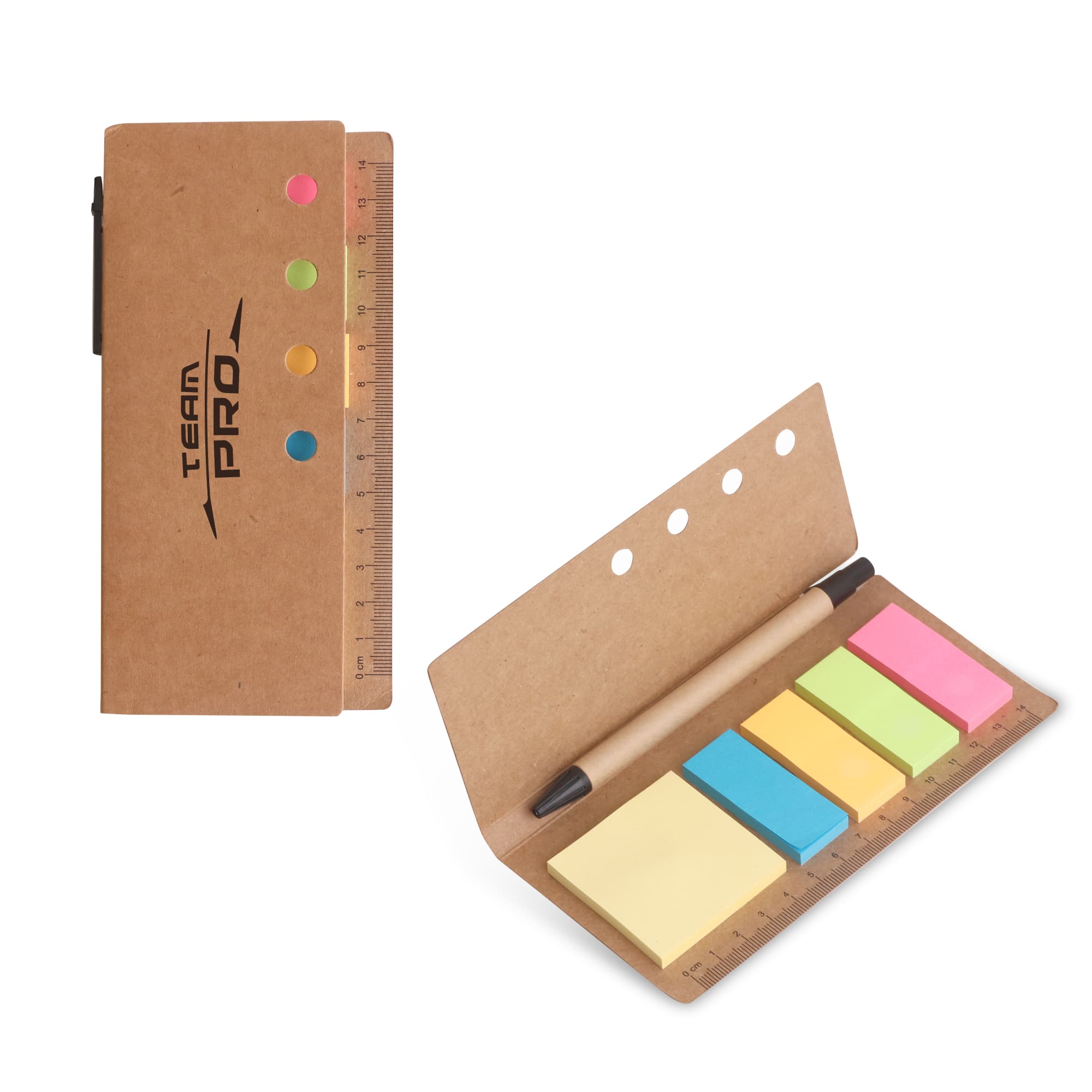 Ruler Sticky Note Pad with Pen