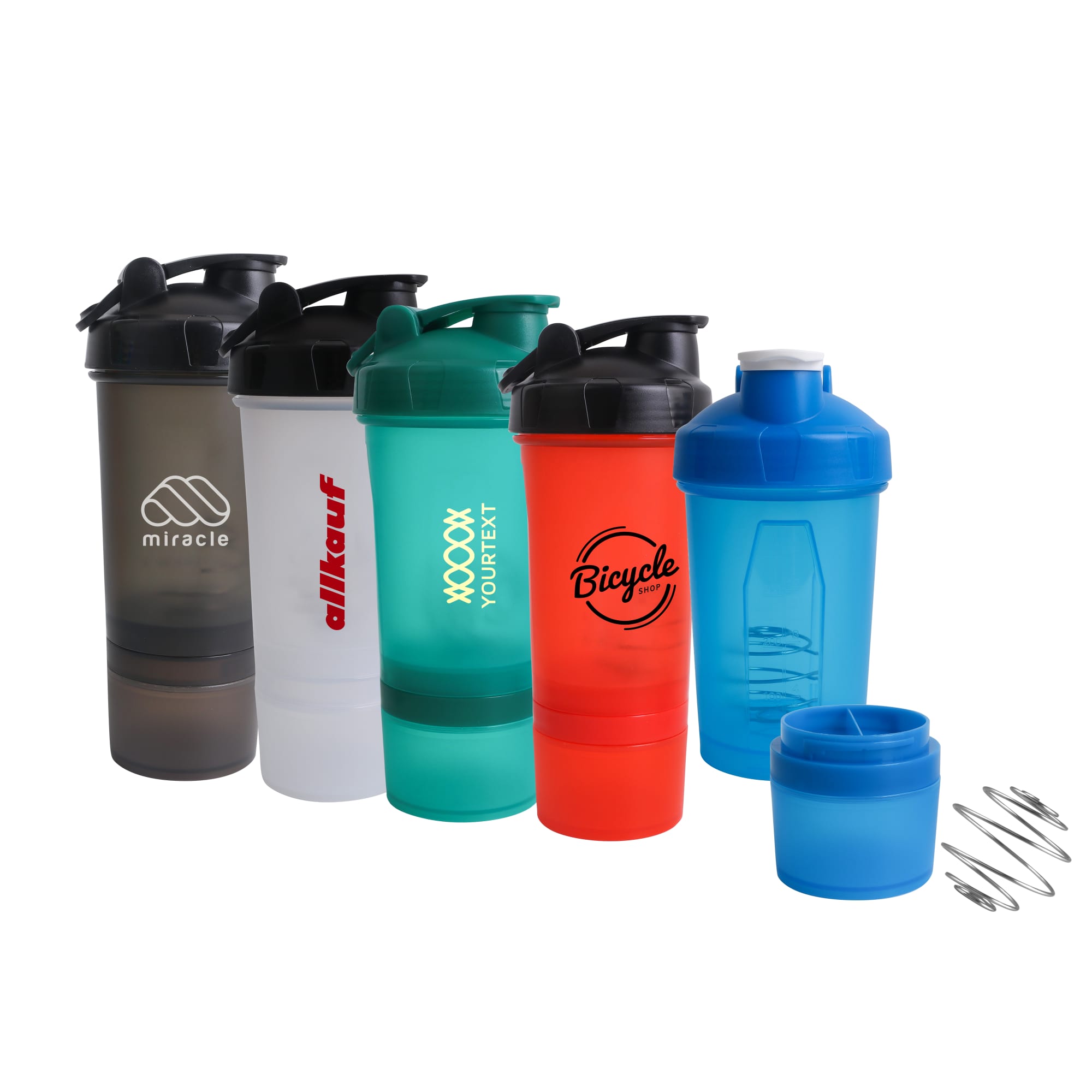 500ml 3 in 1 Fitness Protein Shaker Bottle - PXD274 Image