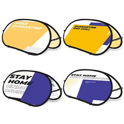 Alternative view of Bean Shaped Pop Up Banners (Small)