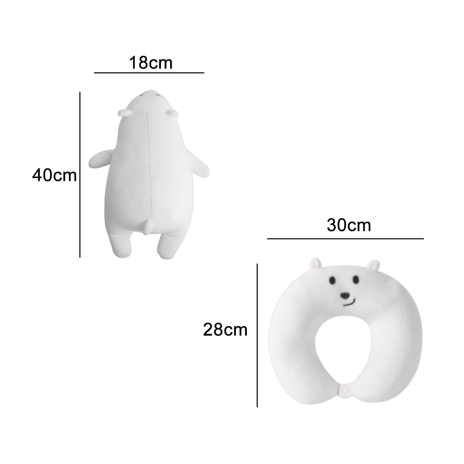 Bear Shaped 2 In 1 Travel Pillow - PCTP005 Image 