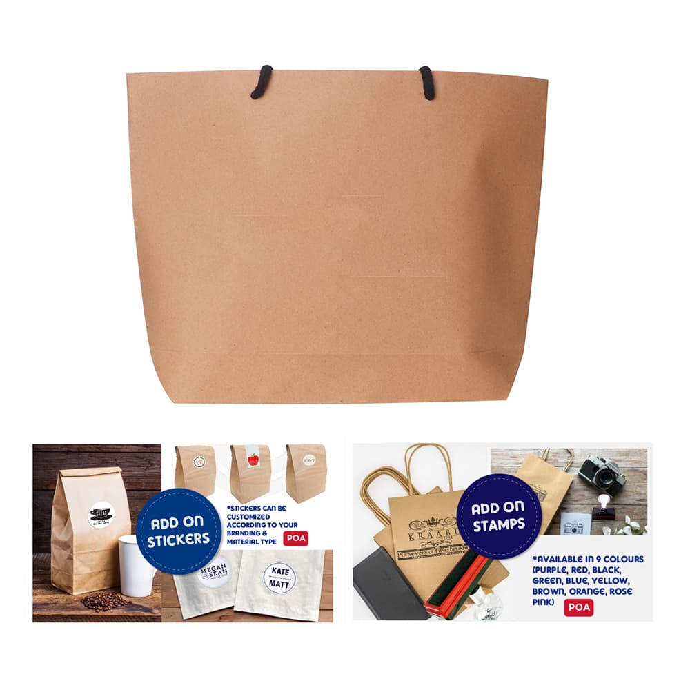 Small Boutique Paper Bag(330 x 250 x 80mm) - PCPB130 Image