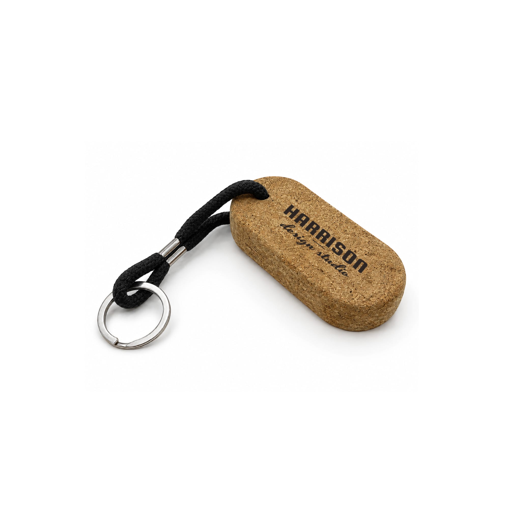 Oval Cork Keyring B