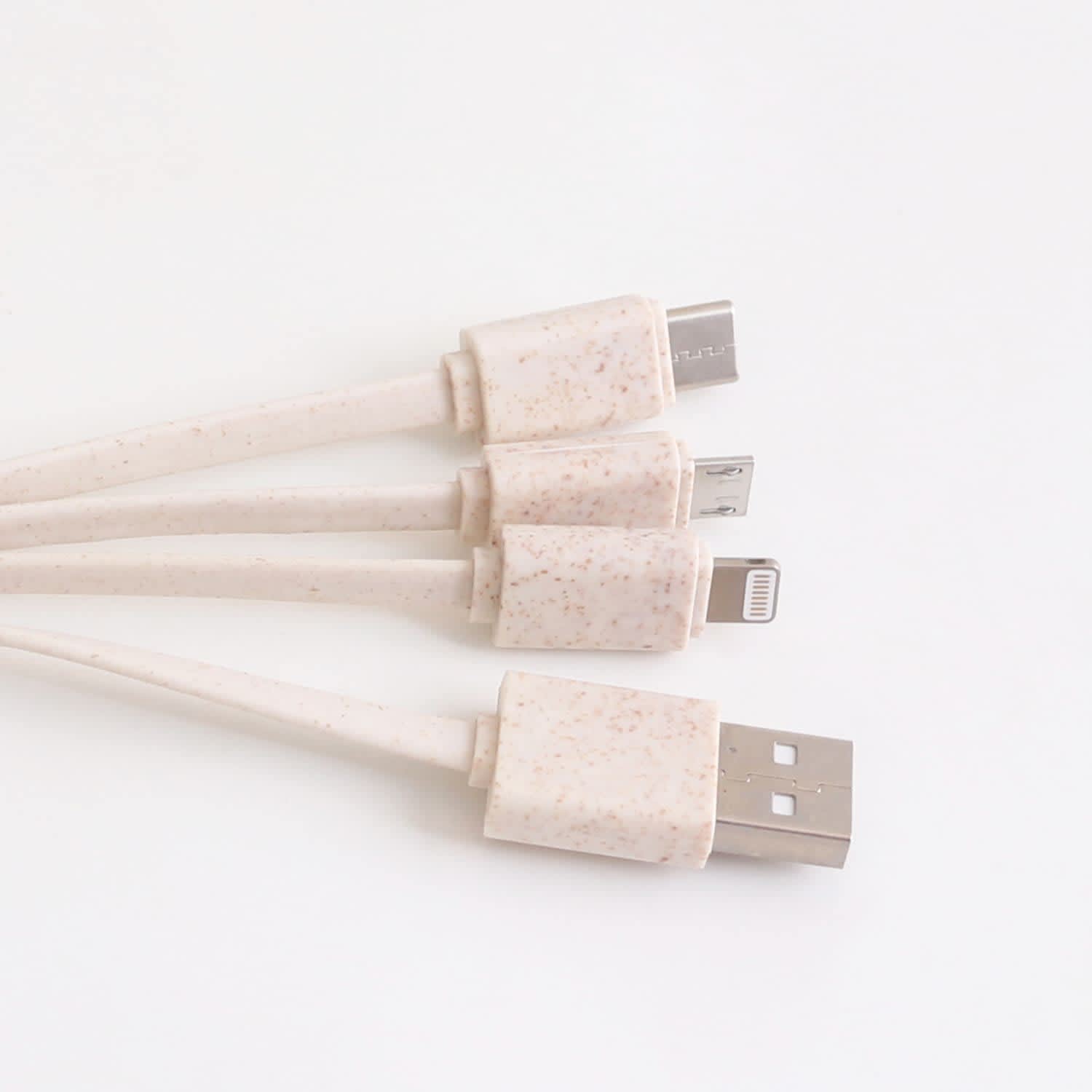 Wheat Straw Charging Cable - Square Shape B - PCBA106 Image 