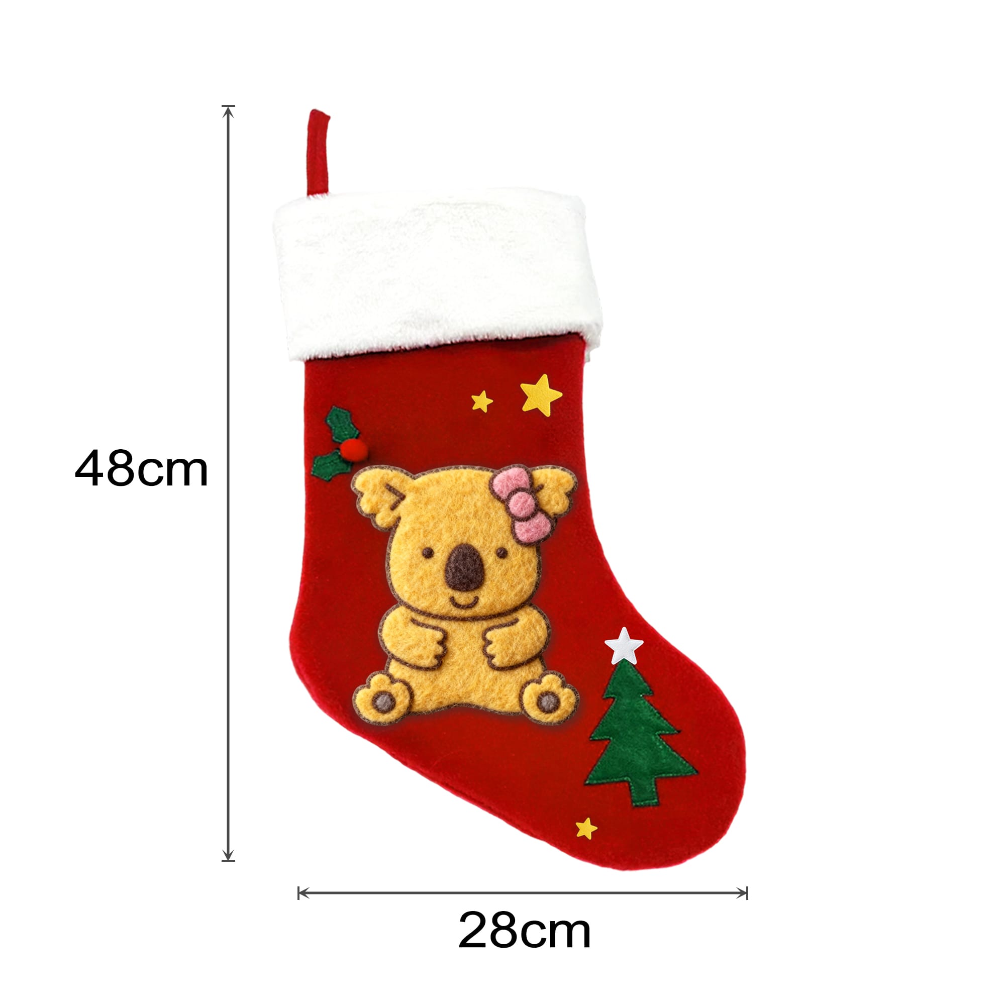 Alternative view of Custom Felt Patch Christmas Stocking