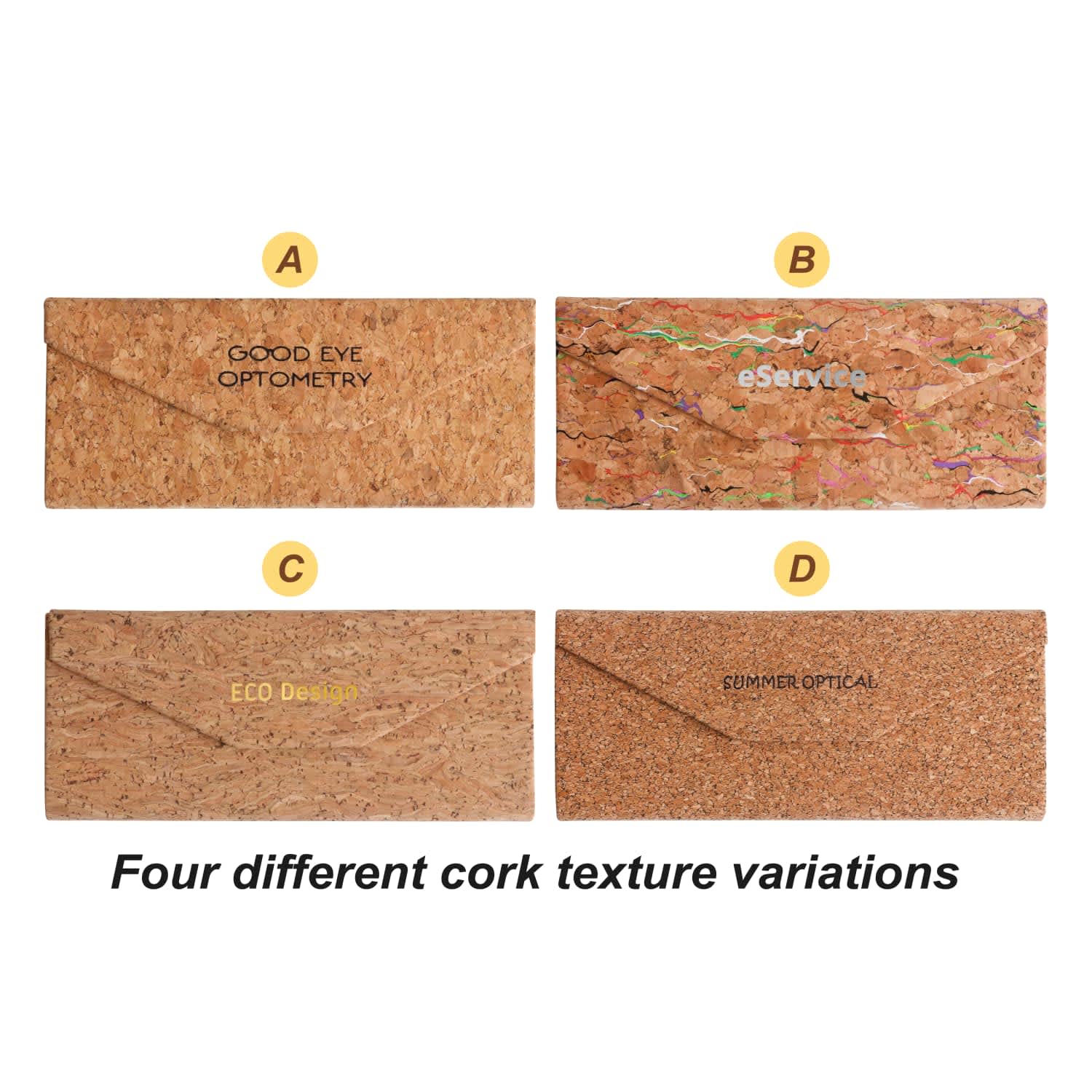 Foldable Cork Glasses Case - PCH233 Image 