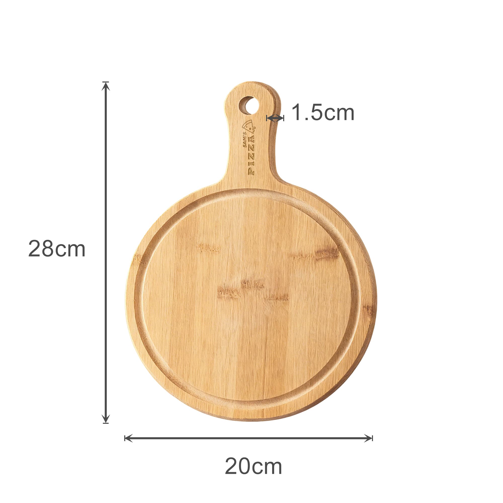 Alternative view of Bamboo Wood Pizza Tray