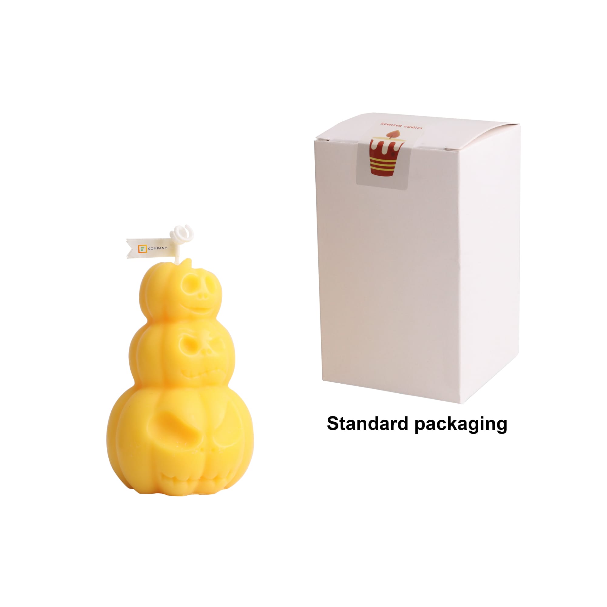 Triple Pumpkin Shape Candles - PCHC011 Image 