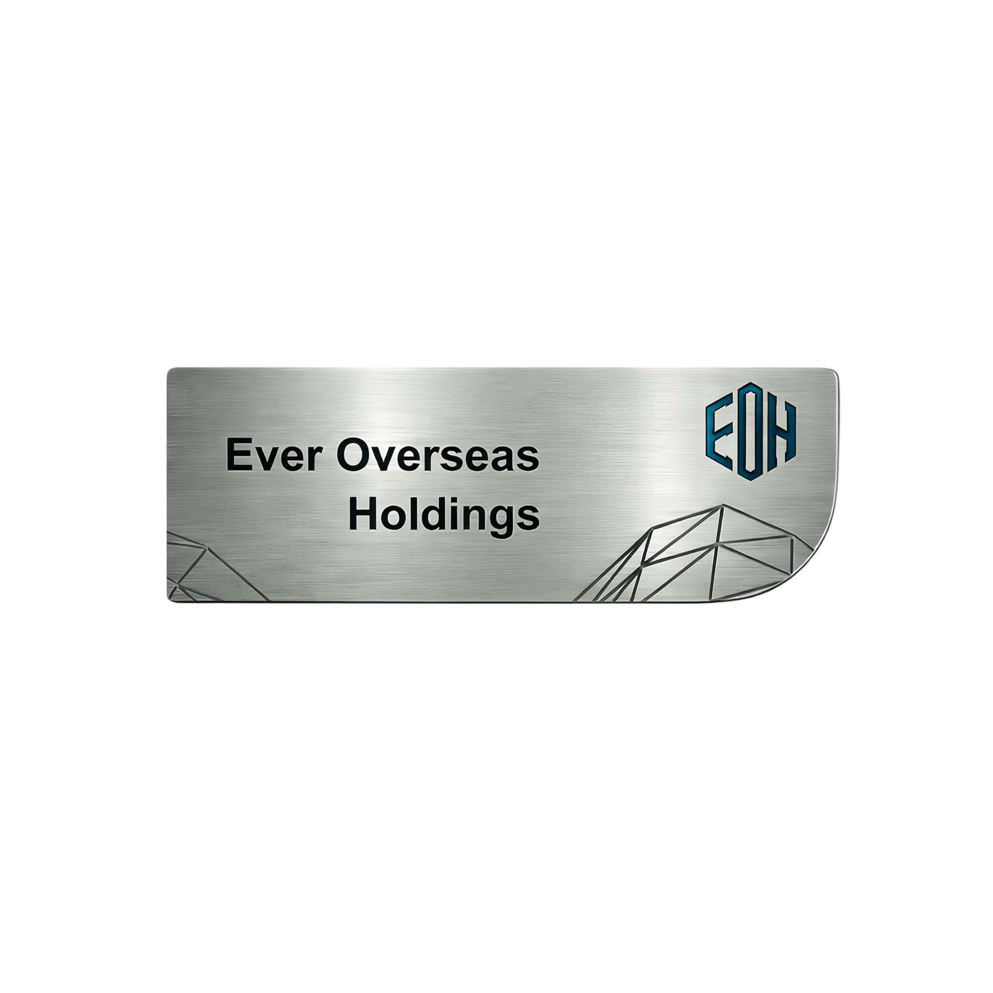 Alternative view of Custom Metal Name Badge