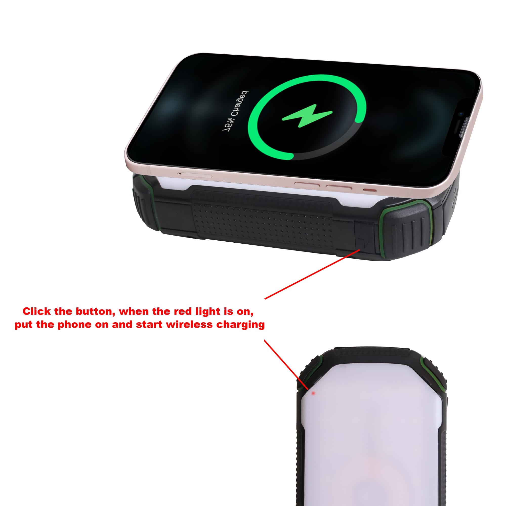 20000mAh Outdoor Solar Wireless Power Bank - PCB178 Image