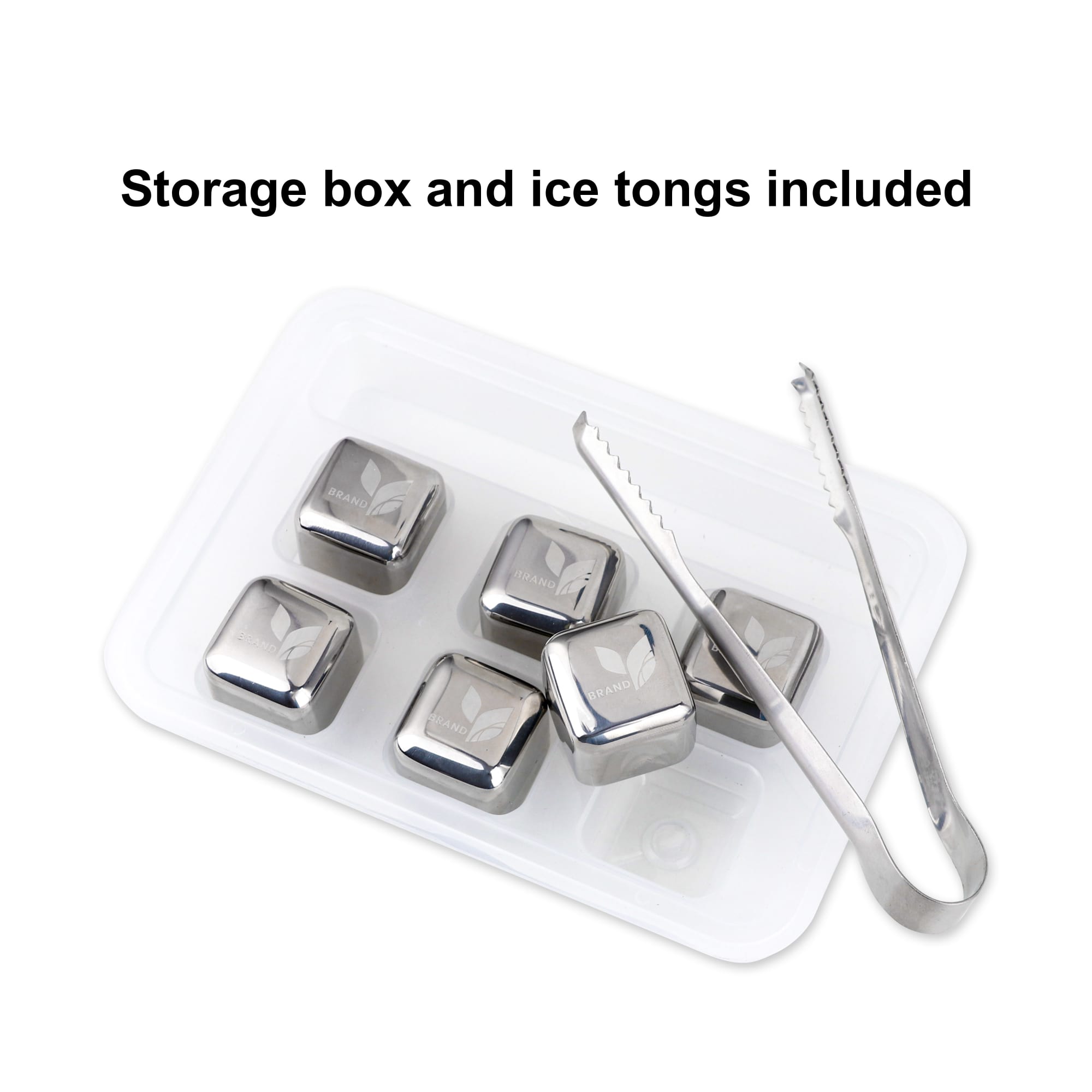 Stainless Steel Ice Cube Set (6pcs) - PCH292 Image 