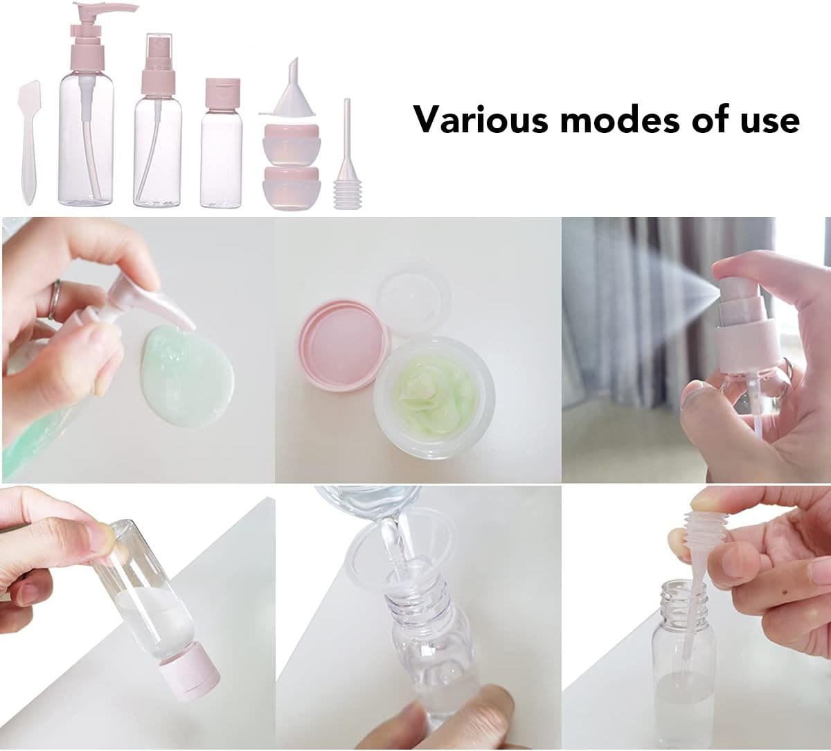 PET Cosmetic Travel Bottle Kit - PCPB817 Image 