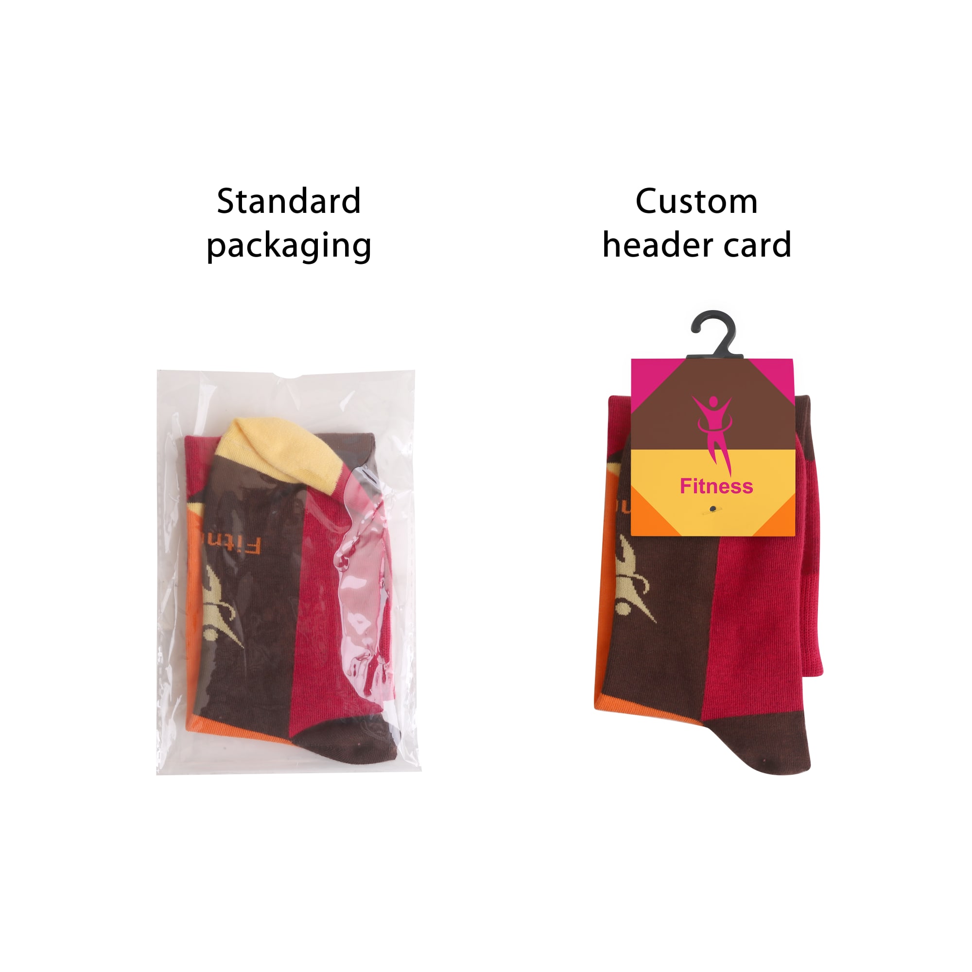 Mid Calf Custom Pattern Socks - PCH556 Image