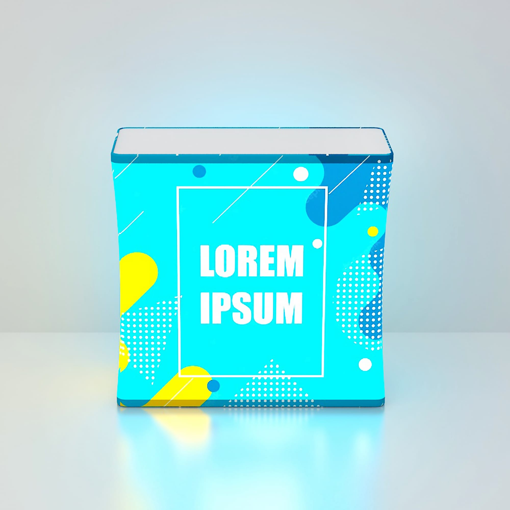 Alternative view of Backlit LED Spring Up Display - Rectangle