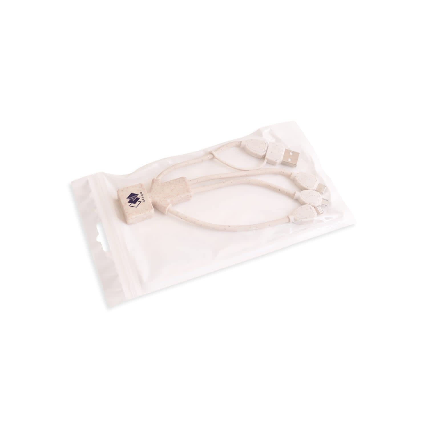 Wheat Straw Charging Cable - Man Shape - PCBA112 Image 